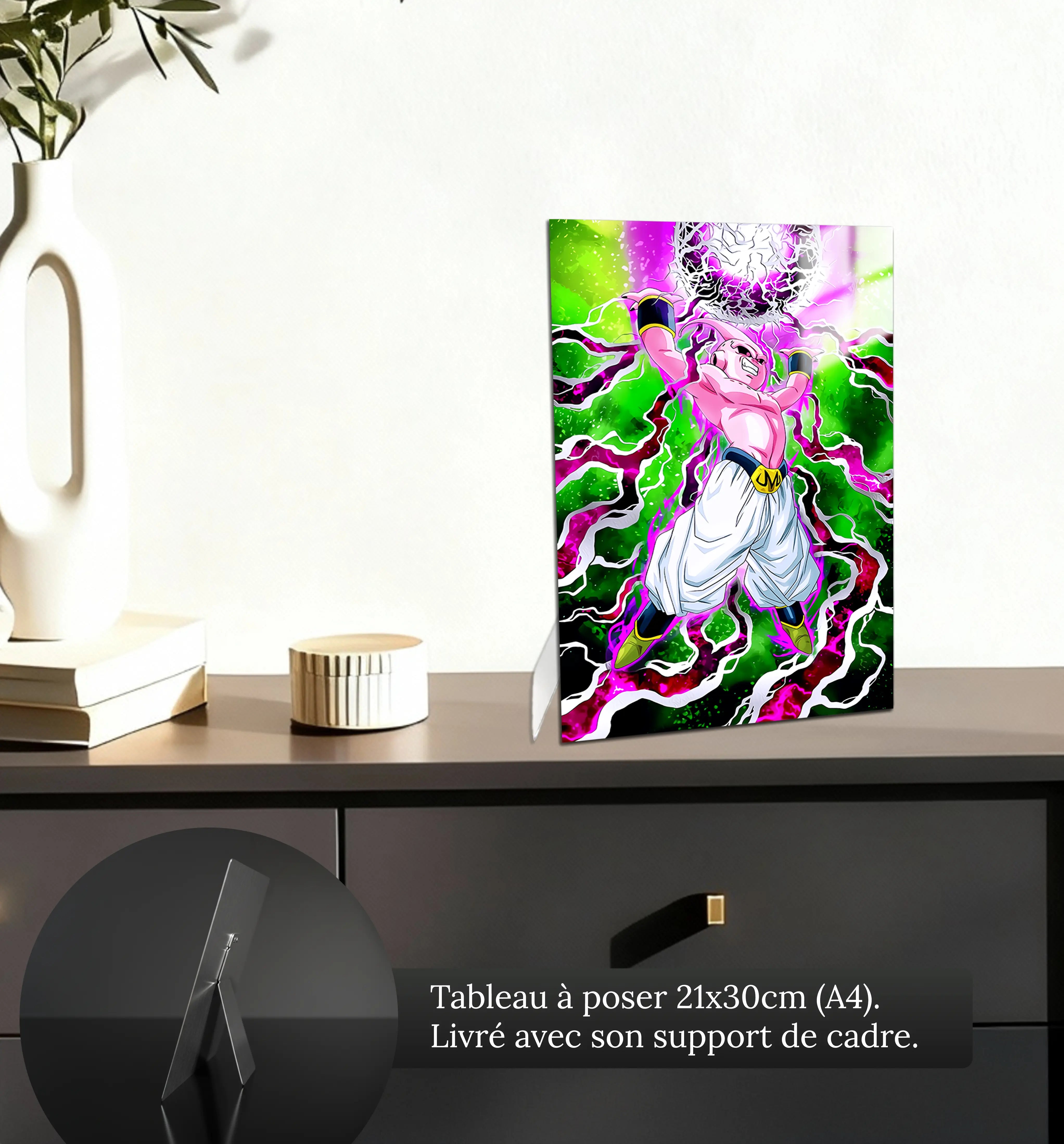 tableau-dragon-ball-z-majin-boo-attaque-petit-format-a-poser-sur-meuble | DreamWay