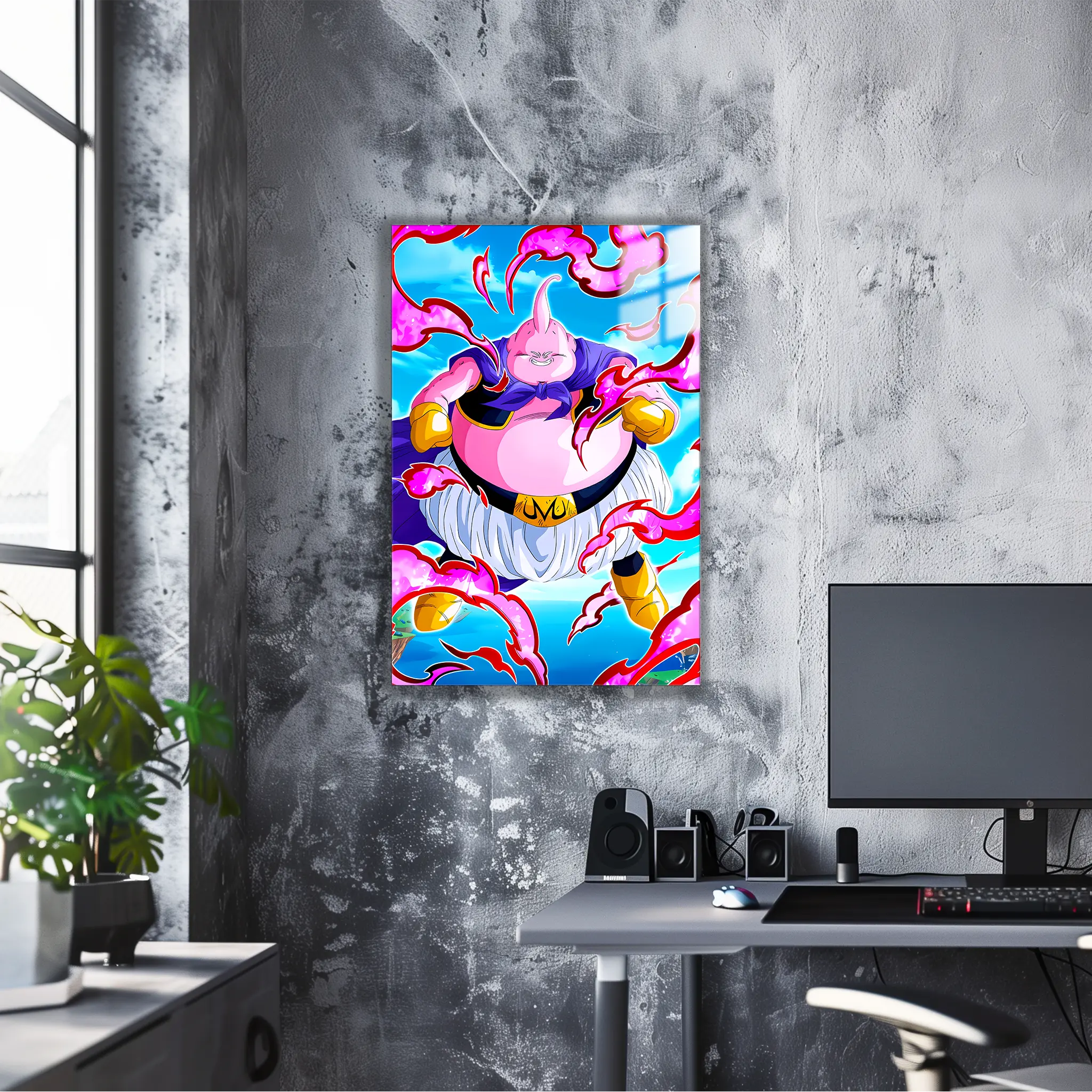 tableau-dragon-ball-z-majin-boo-dans-le-bureau | DreamWay