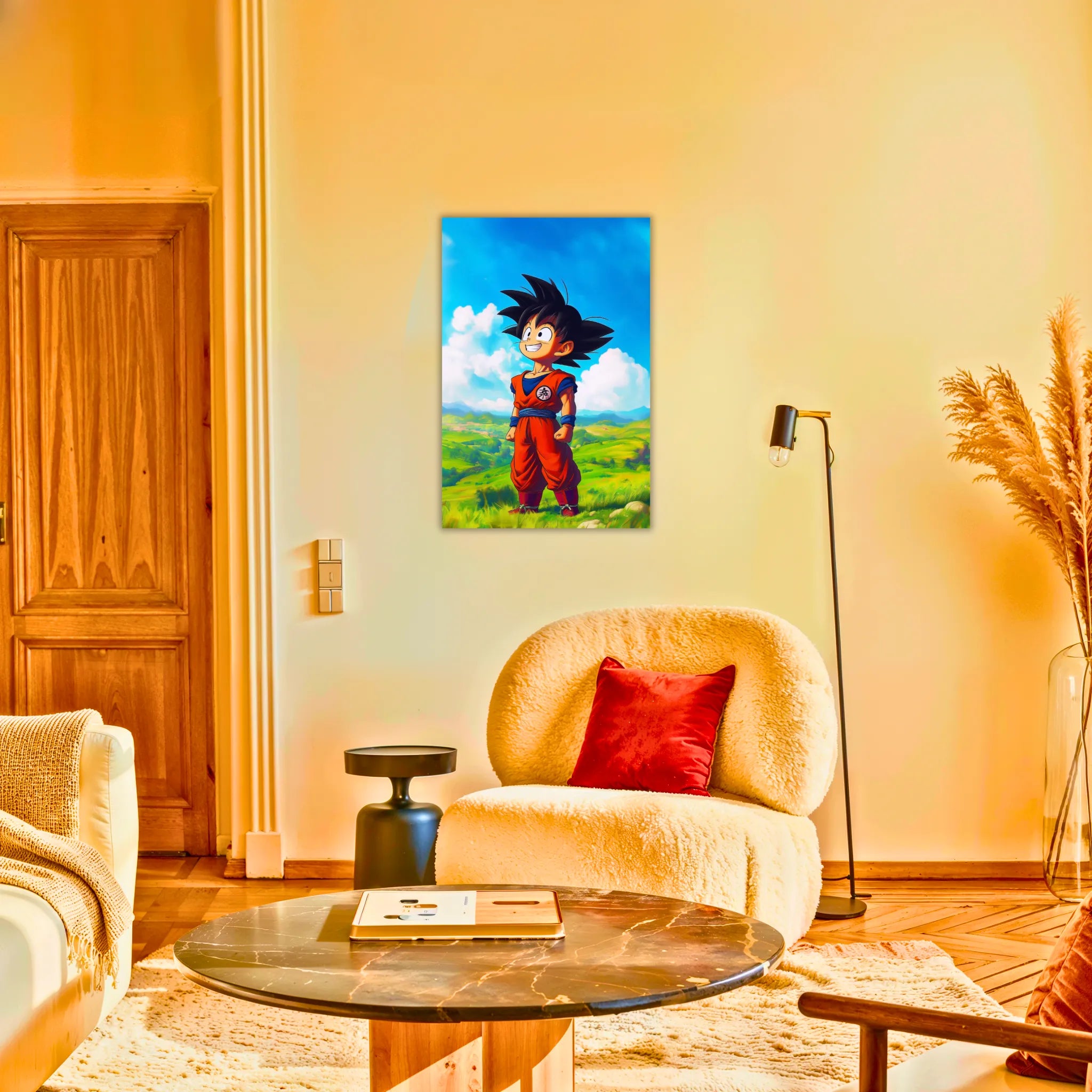 Tableau DBZ Paysage Goku Enfant