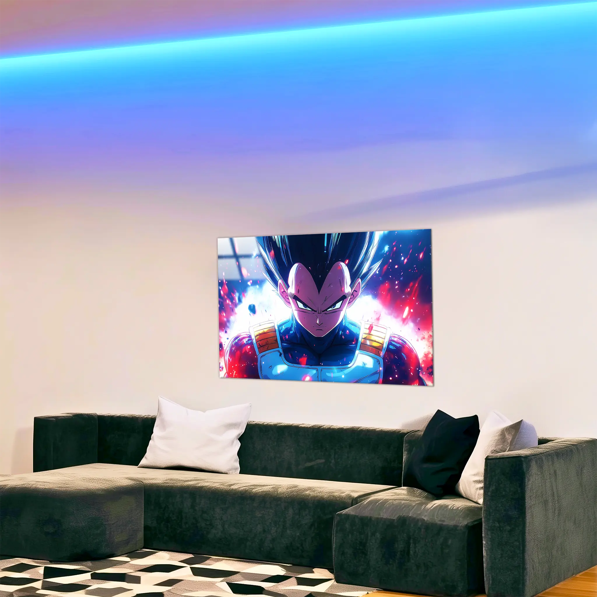 tableau-dragon-ball-z-portrait-vegeta-dans-le-salon | DreamWay