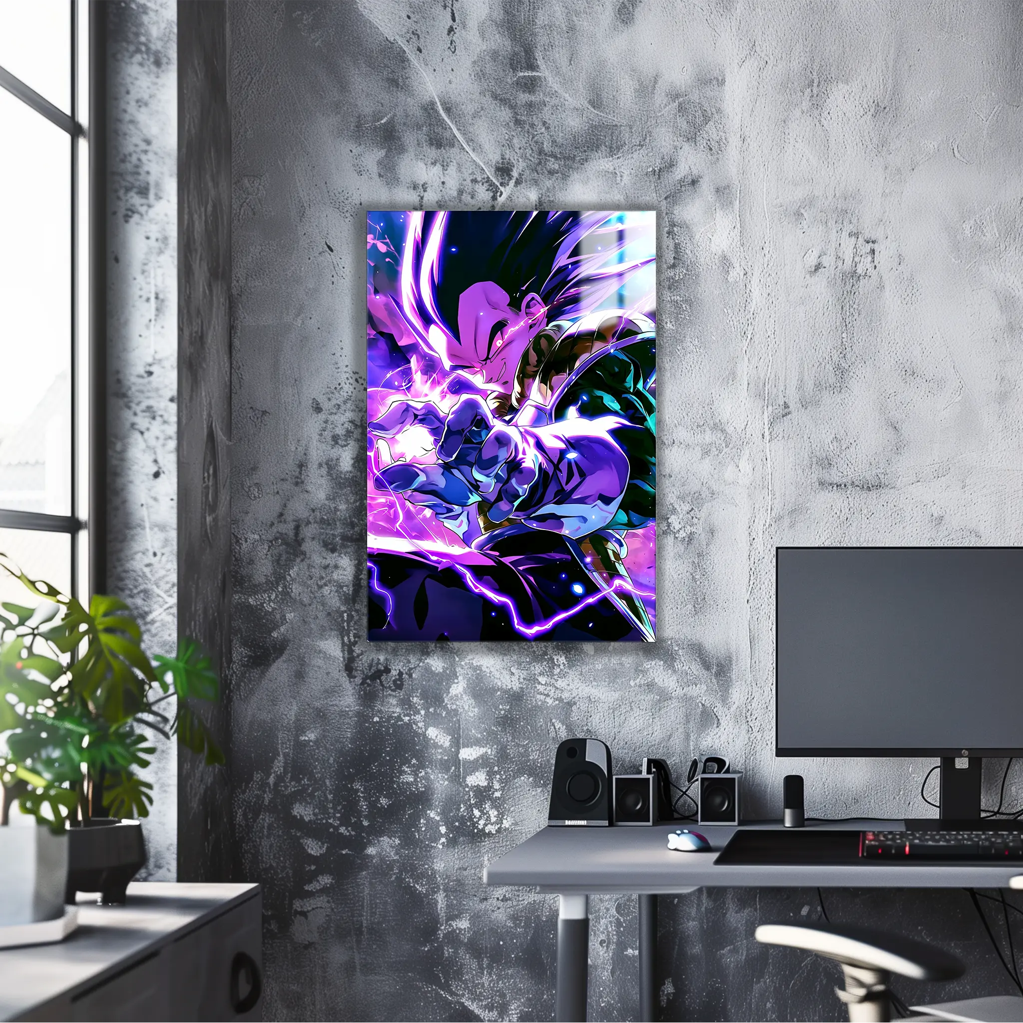 tableau-dragon-ball-z-vegeta-dans-le-bureau | DreamWay