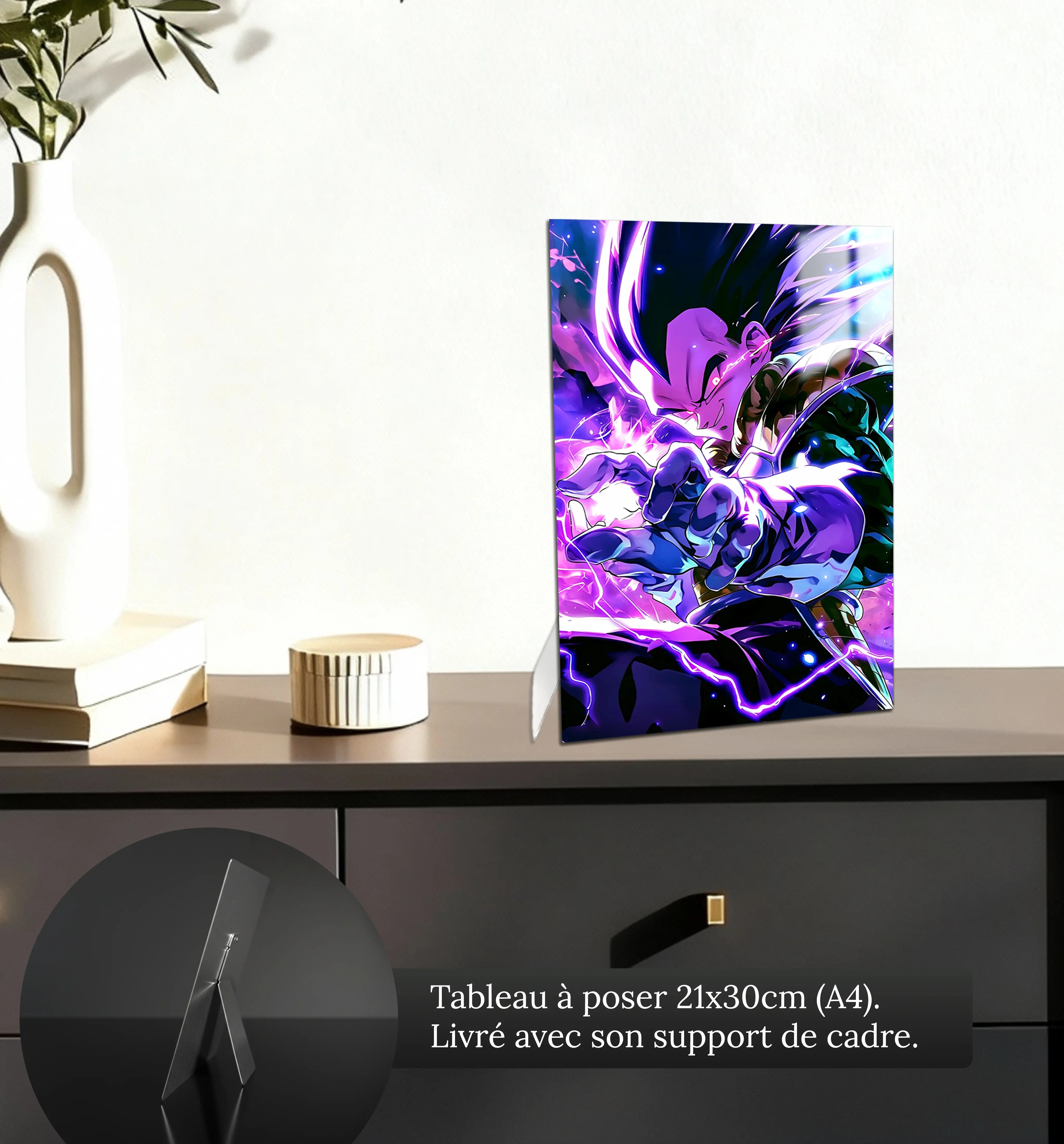 tableau-dragon-ball-z-vegeta-petit-format-a-poser-sur-meuble | DreamWay