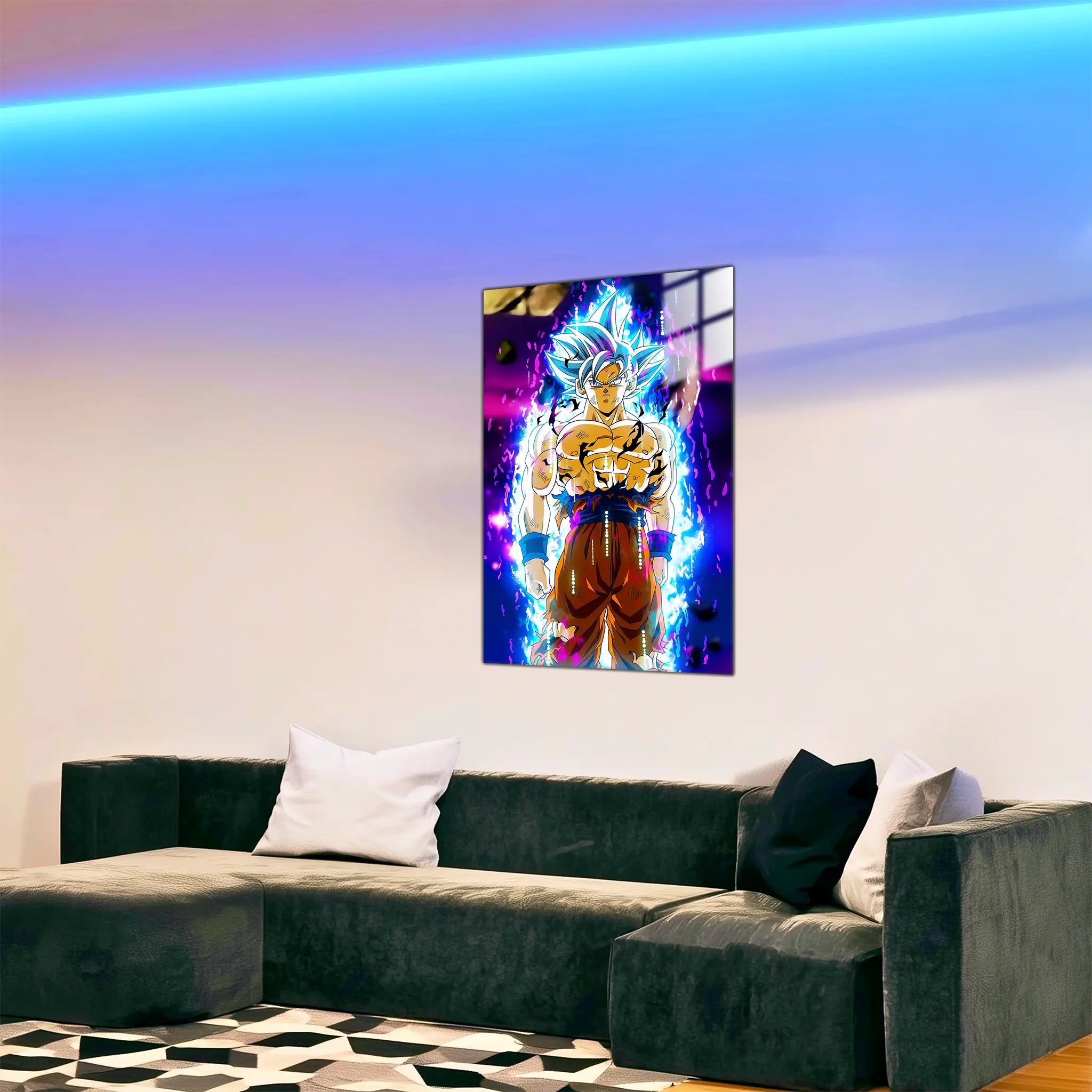 tableau-dragonball-goku-ultra-instinct-dans-le-salon | DreamWay
