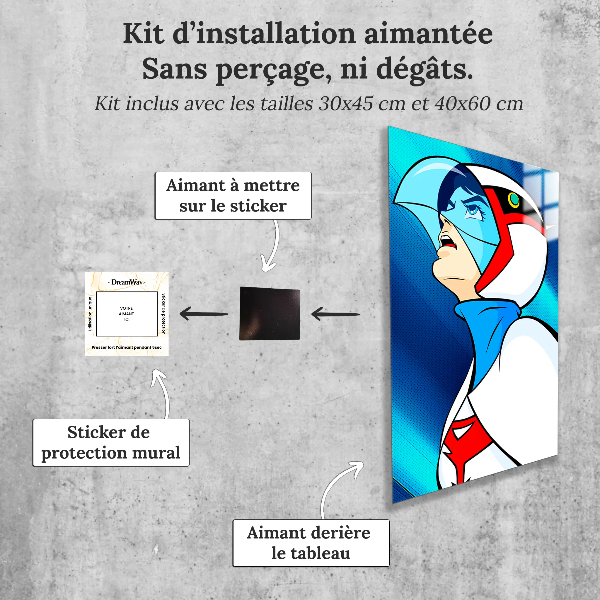 tableau-eagle-riders-avec-installation-aimantee | DreamWay