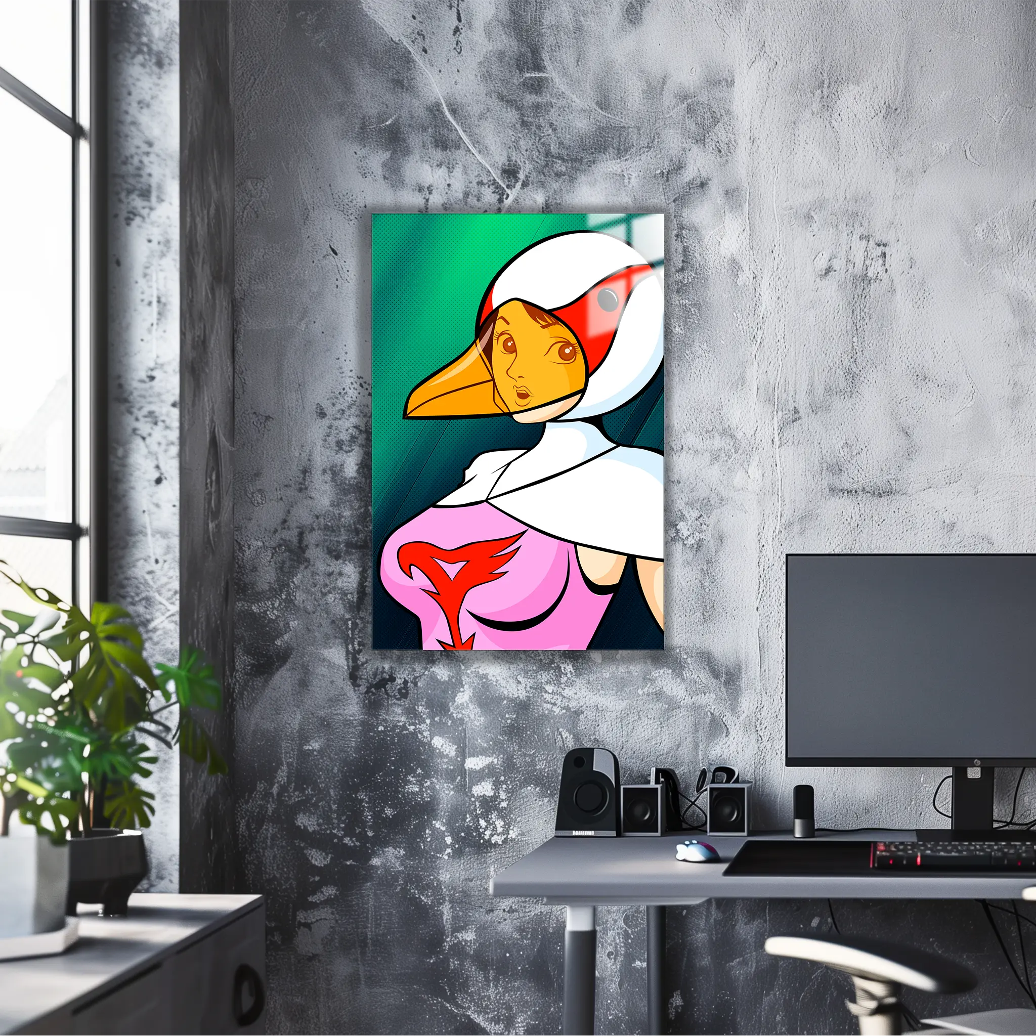 tableau-eagle-riders-swan-dans-le-bureau | DreamWay