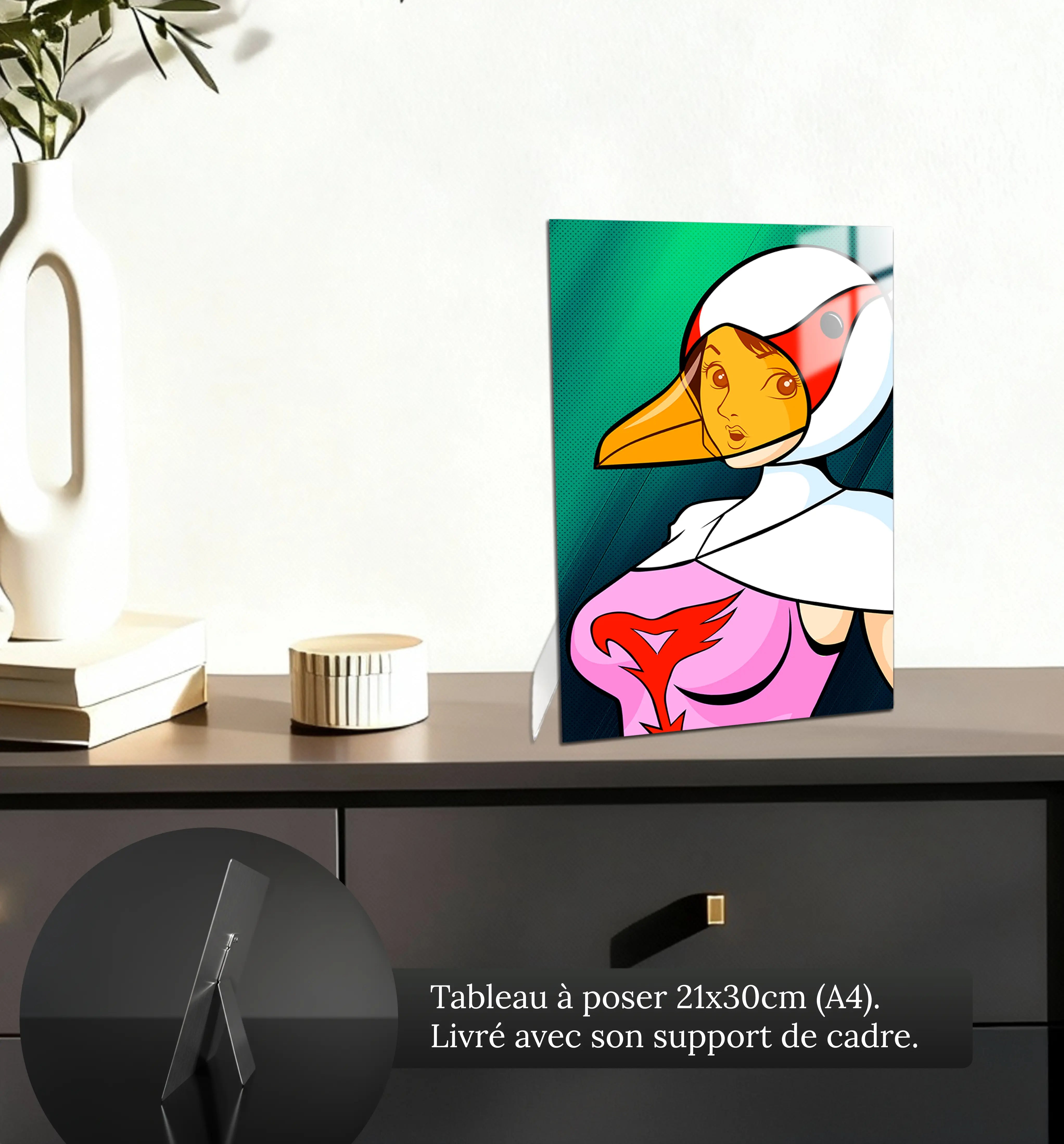 tableau-eagle-riders-swan-petit-format-a-poser-sur-meuble | DreamWay