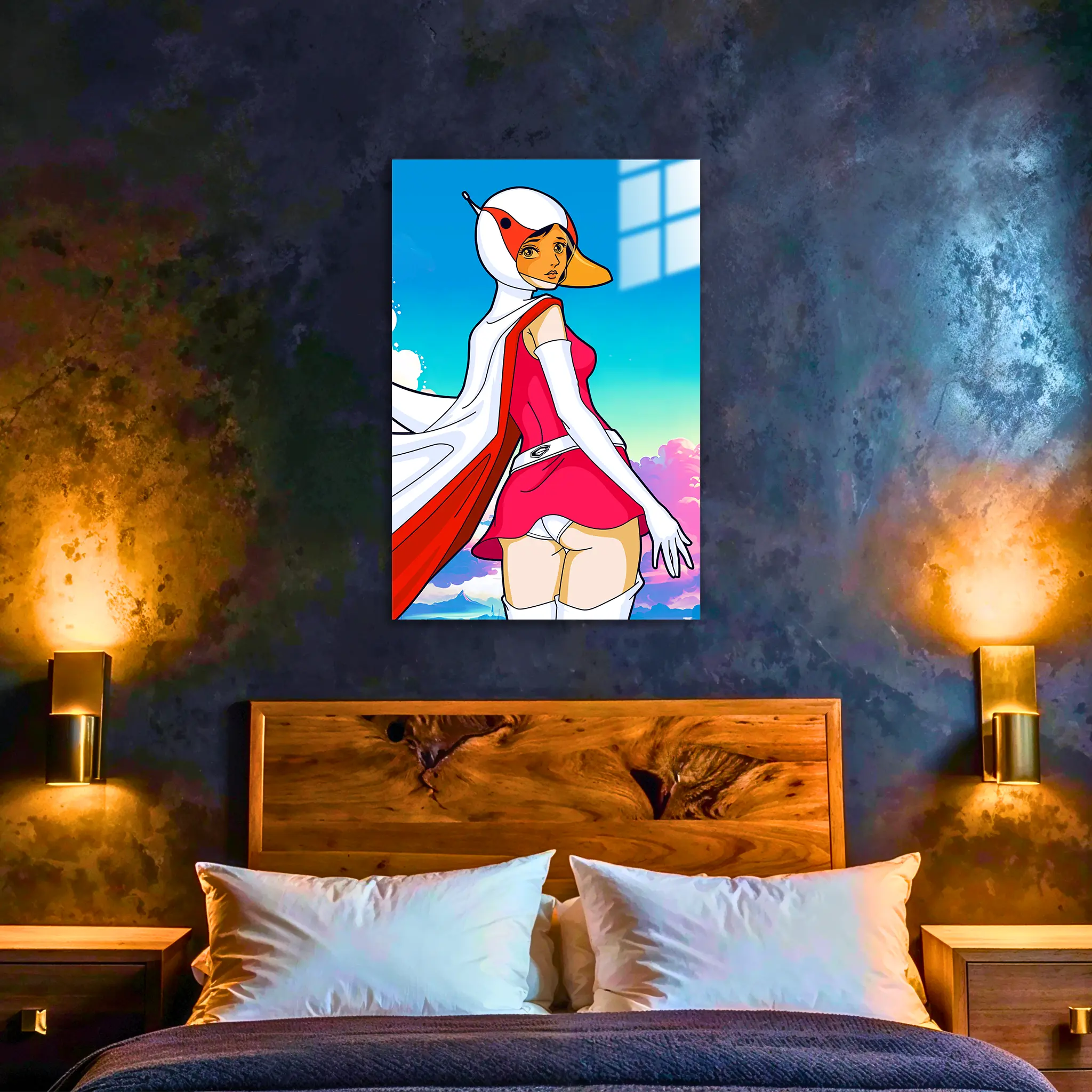 tableau-eagle-riders-swan-portrait-dans-la-chambre | DreamWay