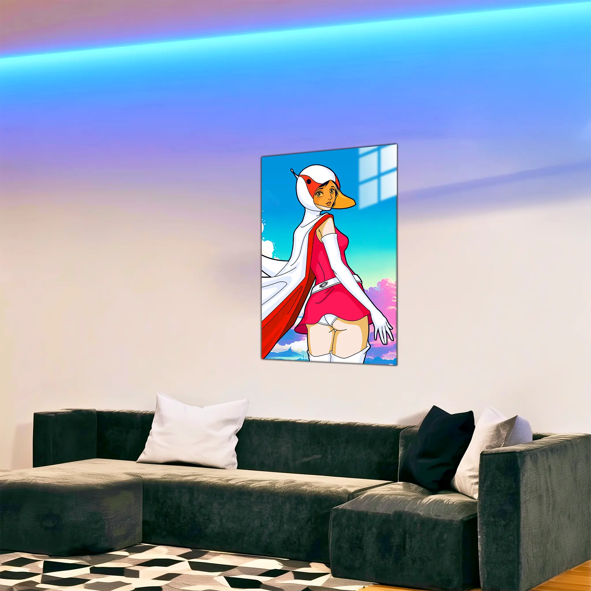 tableau-eagle-riders-swan-portrait-dans-le-salon | DreamWay