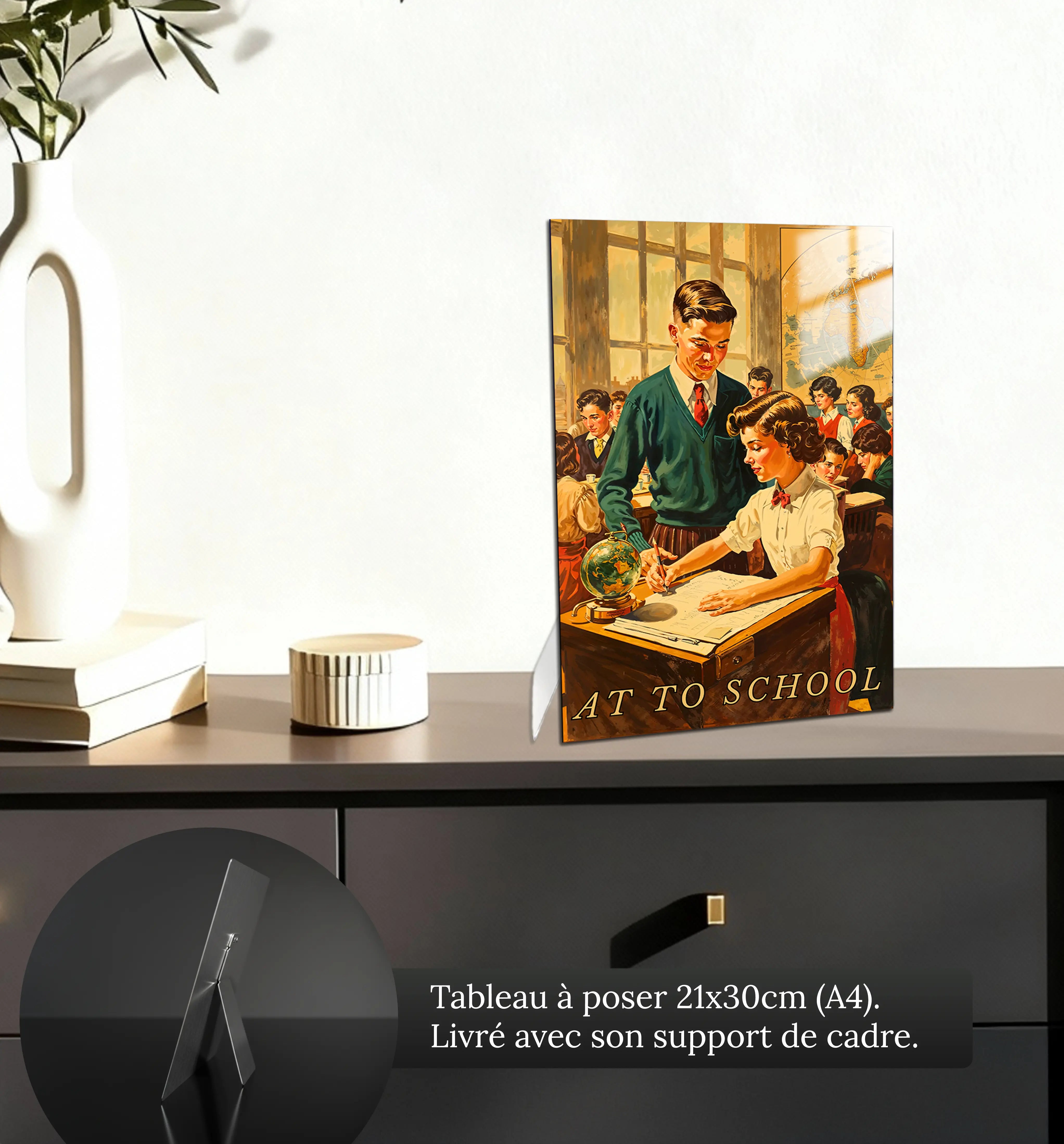 tableau-ecolier-vintage-petit-format-a-poser-sur-meuble | DreamWay