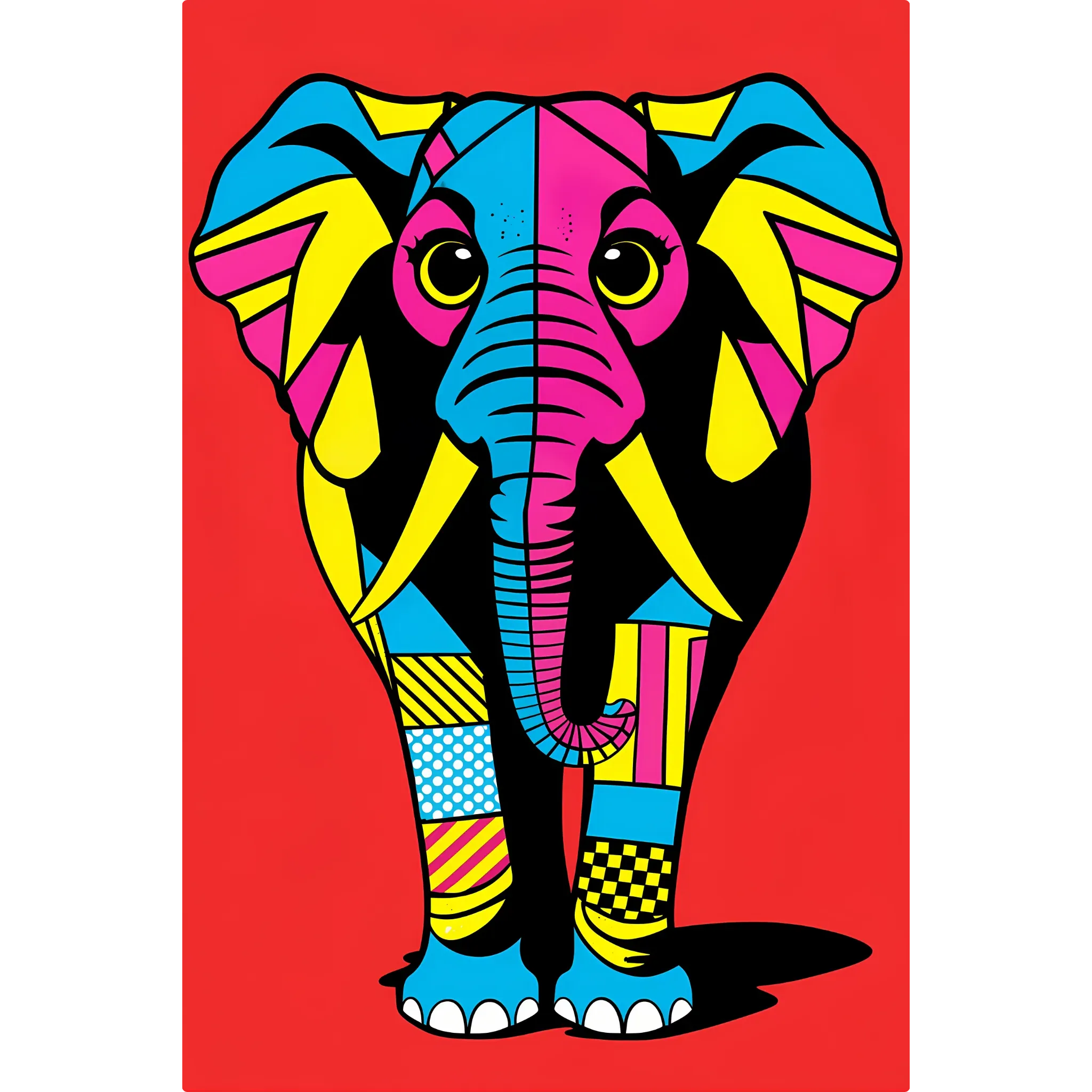 tableau-elephant-pop-art | DreamWay