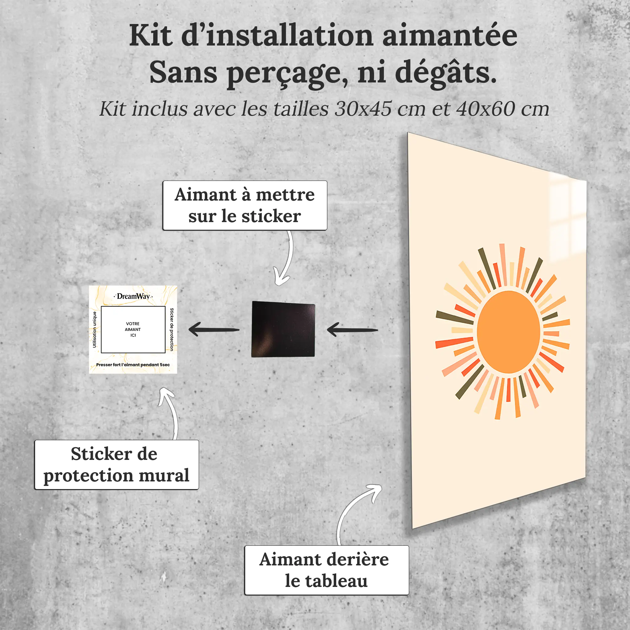 tableau-esprit-boheme-avec-installation-aimantee | DreamWay