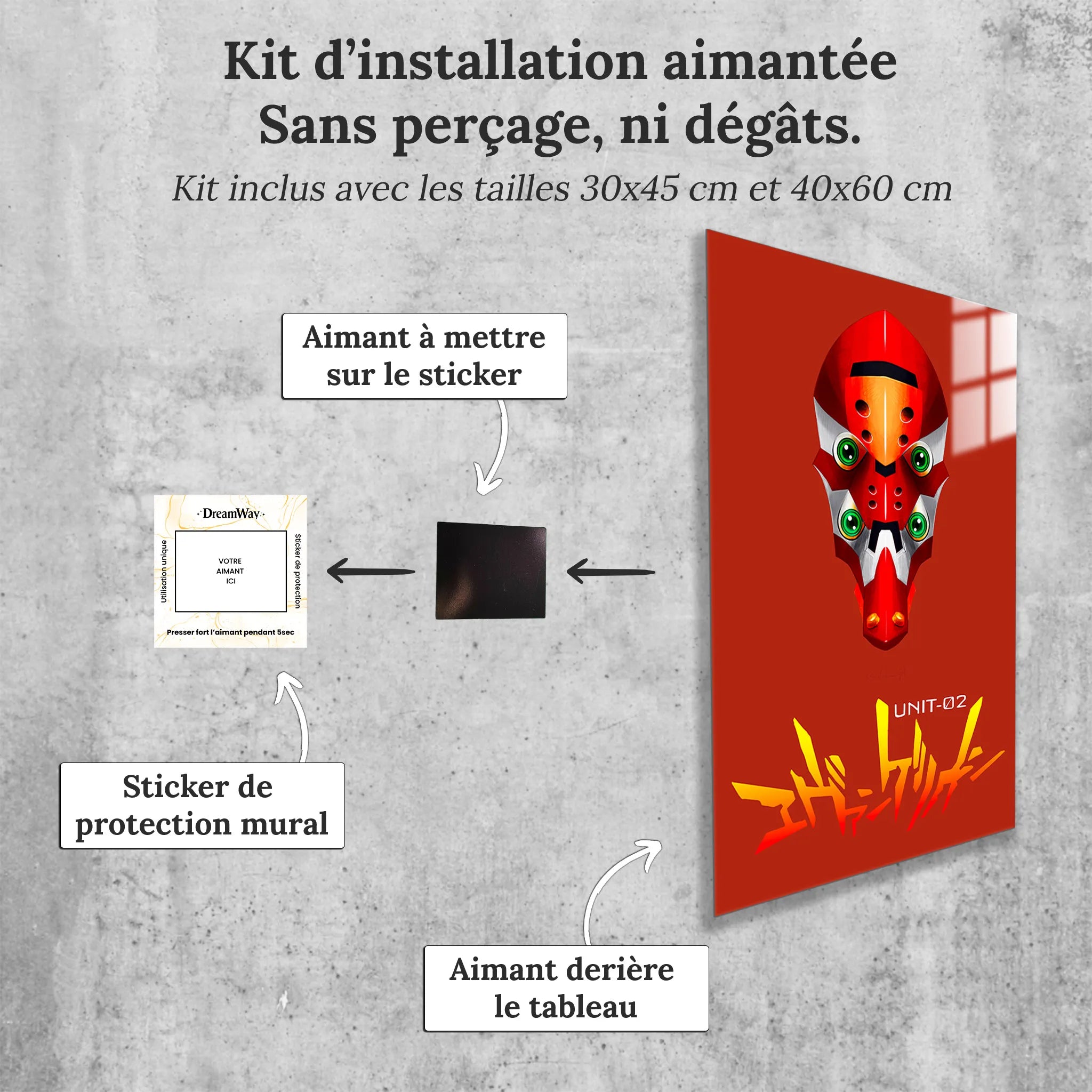 Tableau Eva 00 Rouge