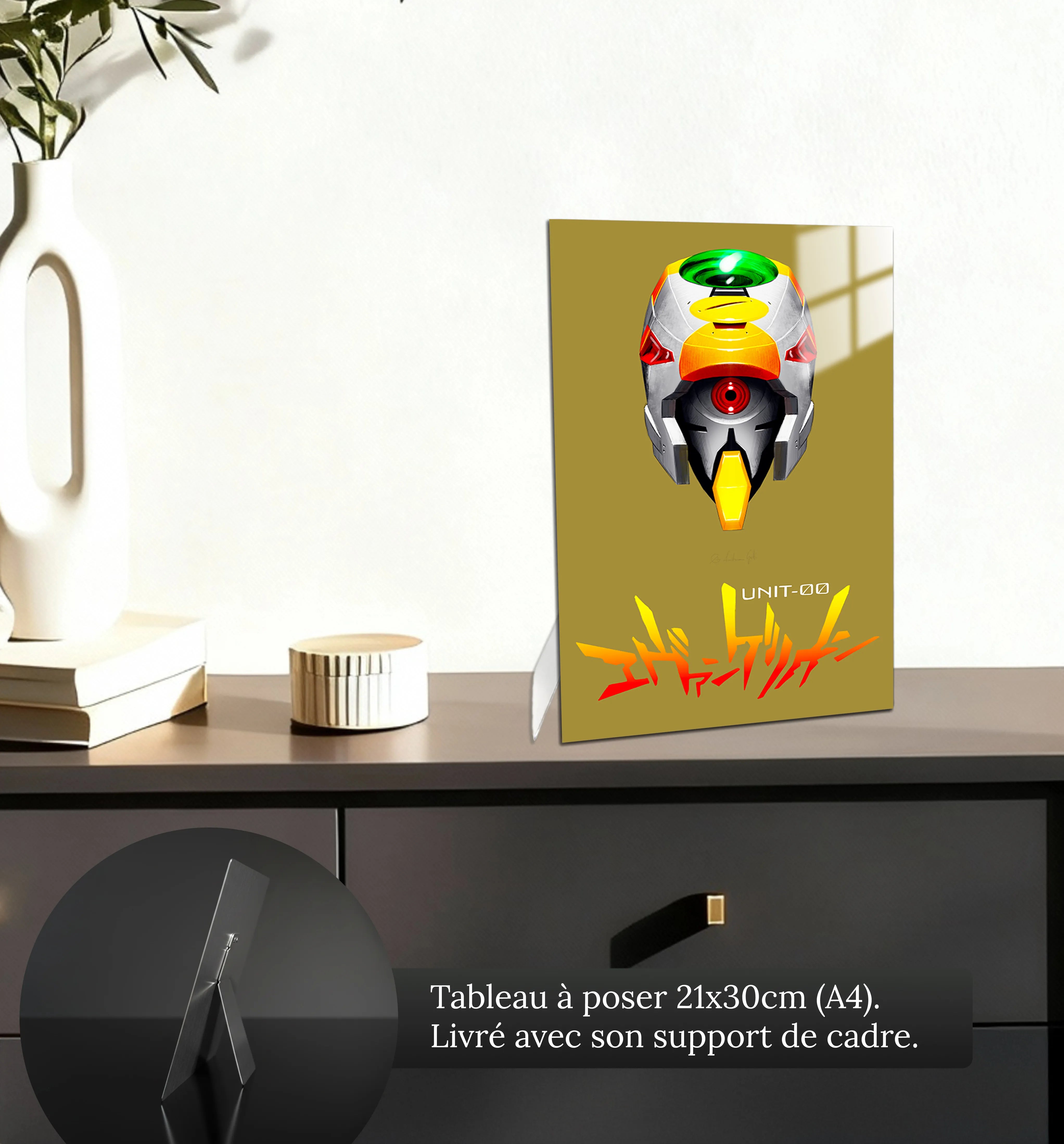 Tableau Eva Unit 00 Jaune