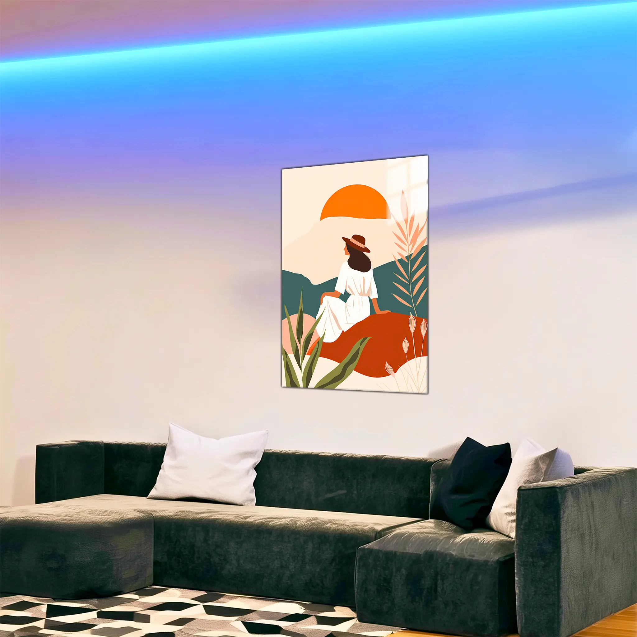 tableau-femme-boheme-dans-le-salon | DreamWay