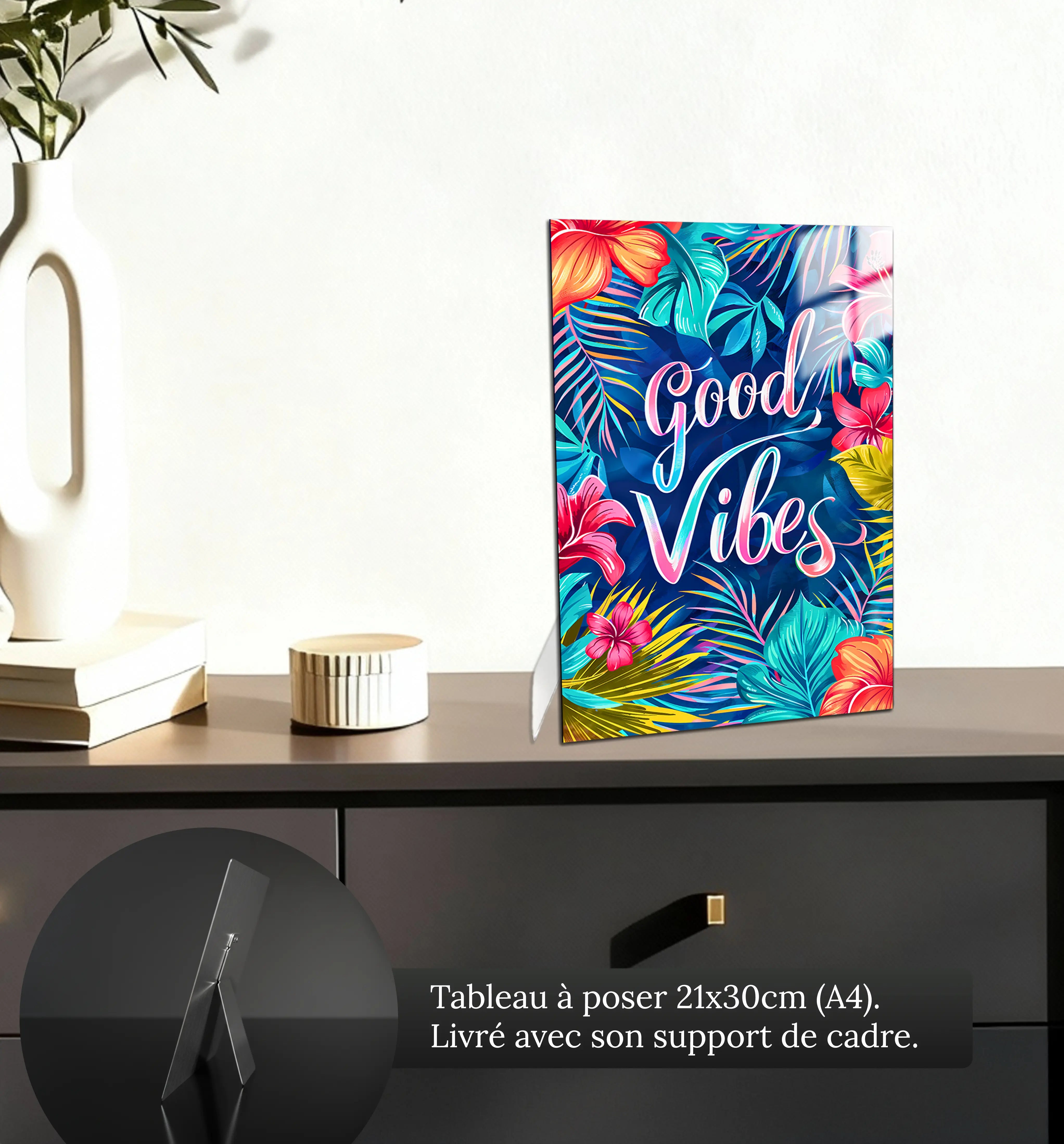 tableau-fleurs-vintage-petit-format-a-poser-sur-meuble | DreamWay