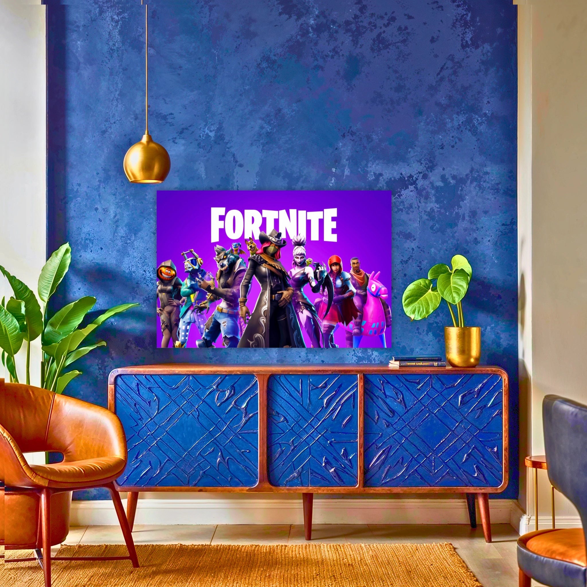 tableau-fornite-affiche-au-dessus-du-buffet | DreamWay