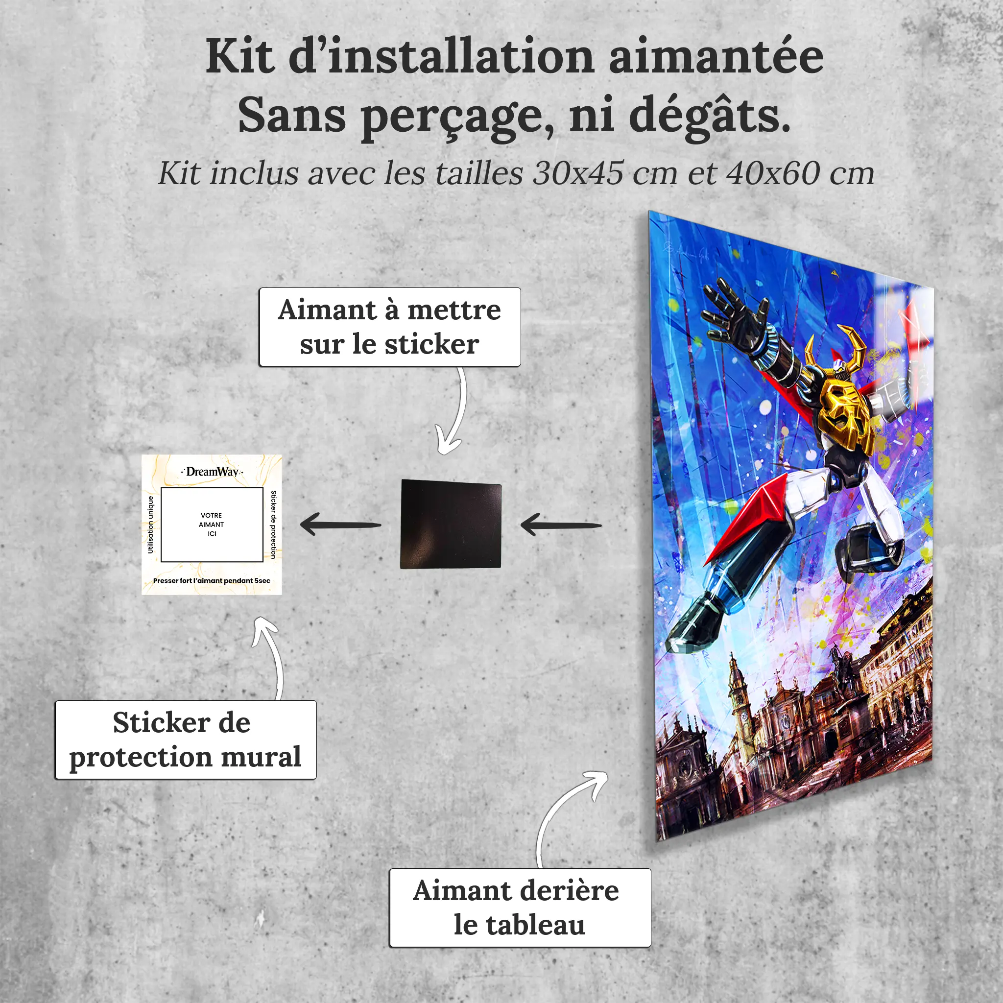 tableau-gaiking-turin-avec-installation-aimantee | DreamWay