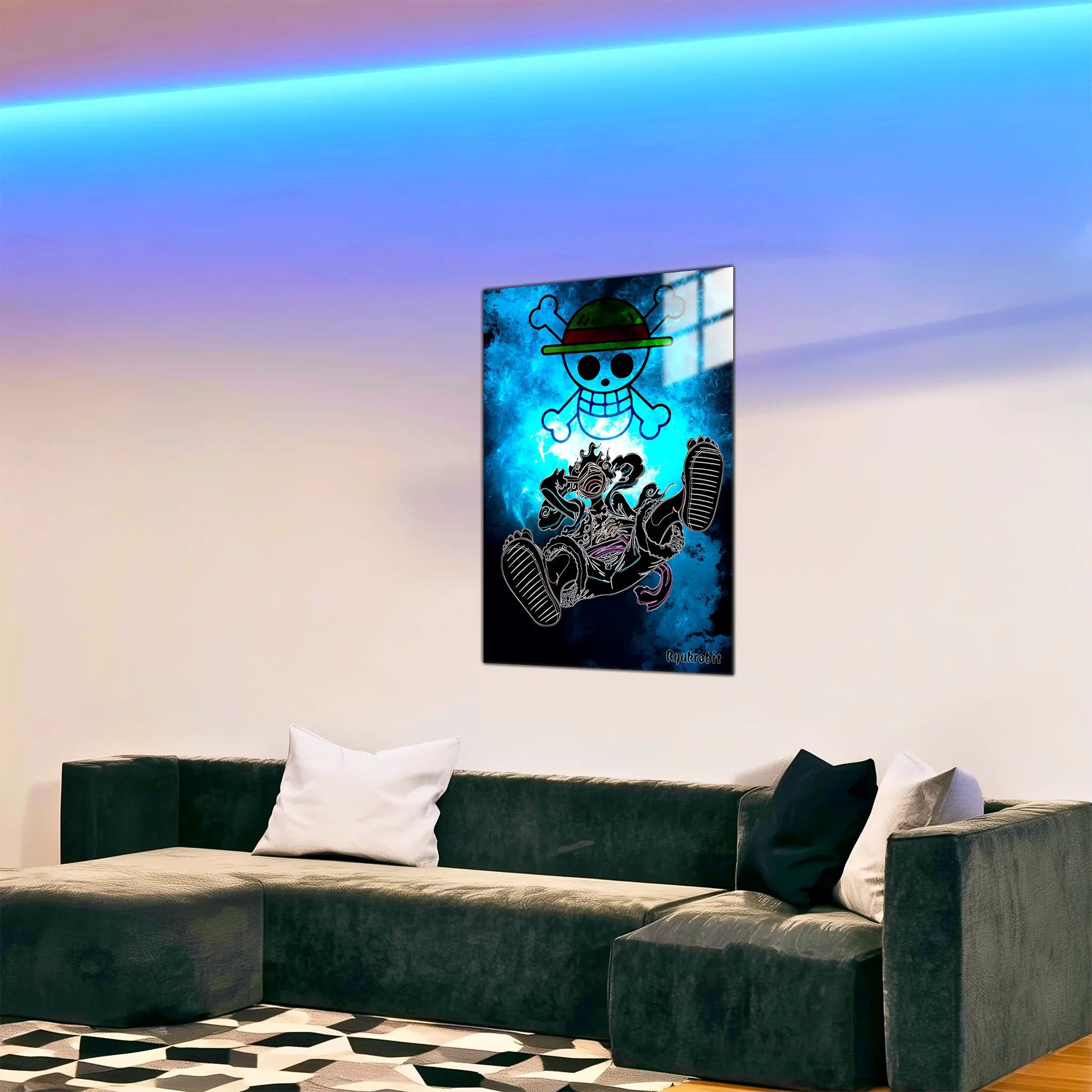 tableau-gear-5-luffy-dans-le-salon | DreamWay