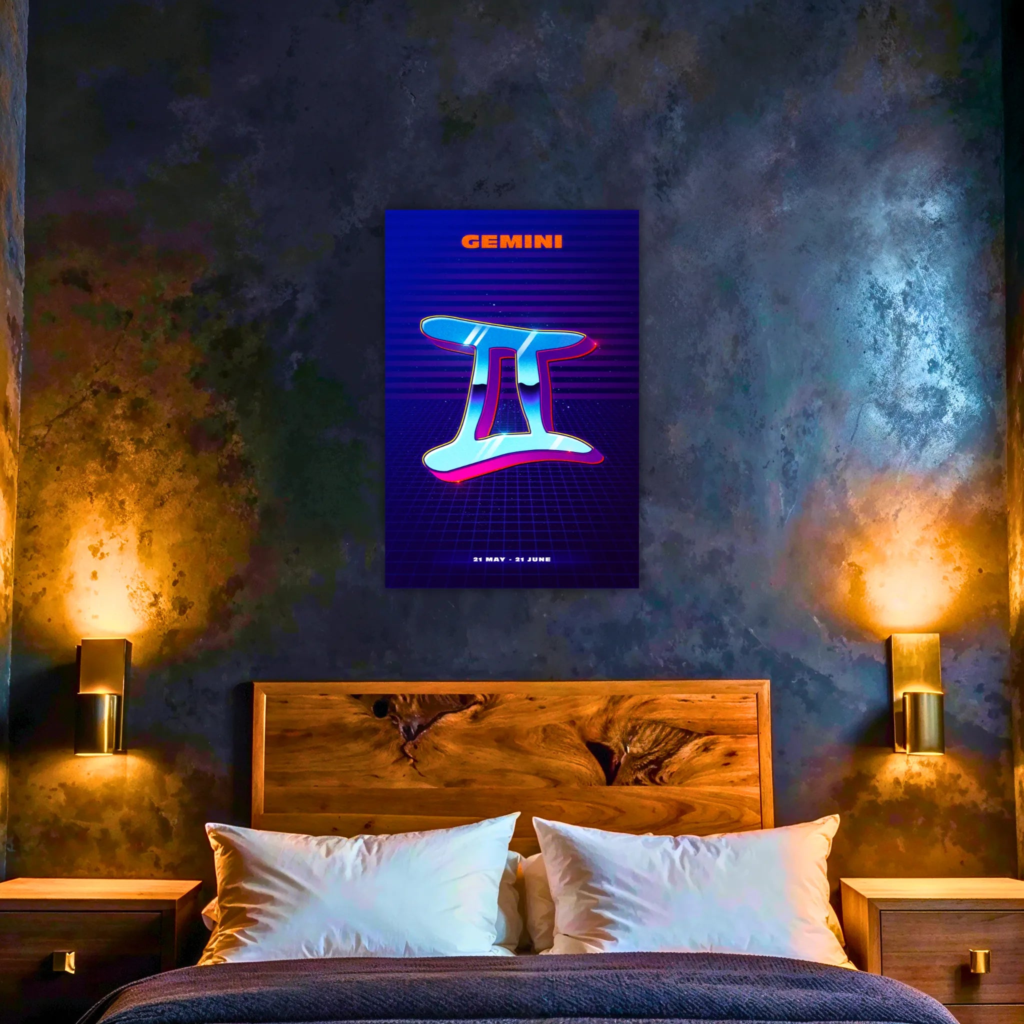 Tableau Gémeau Rétro