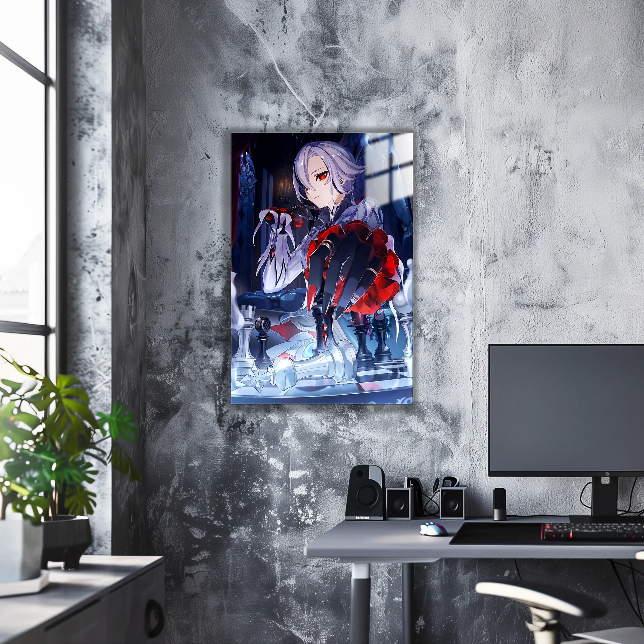 tableau-genshin-impact-arlecchino-dans-le-bureau | DreamWay