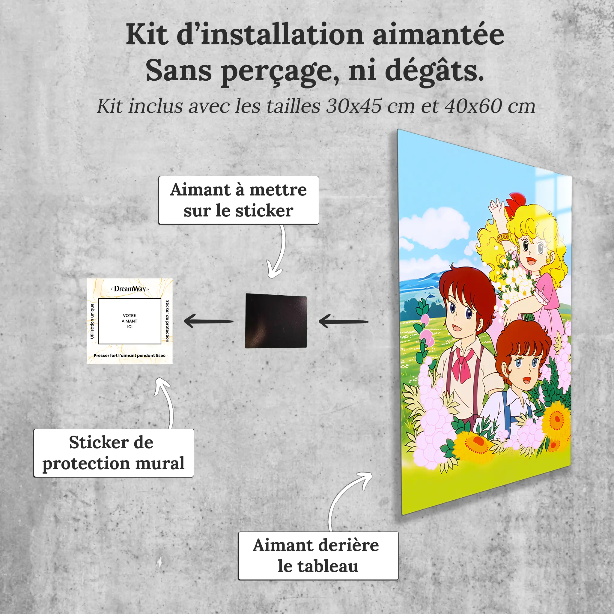 tableau-georgie-fleurie-avec-installation-aimantee | DreamWay