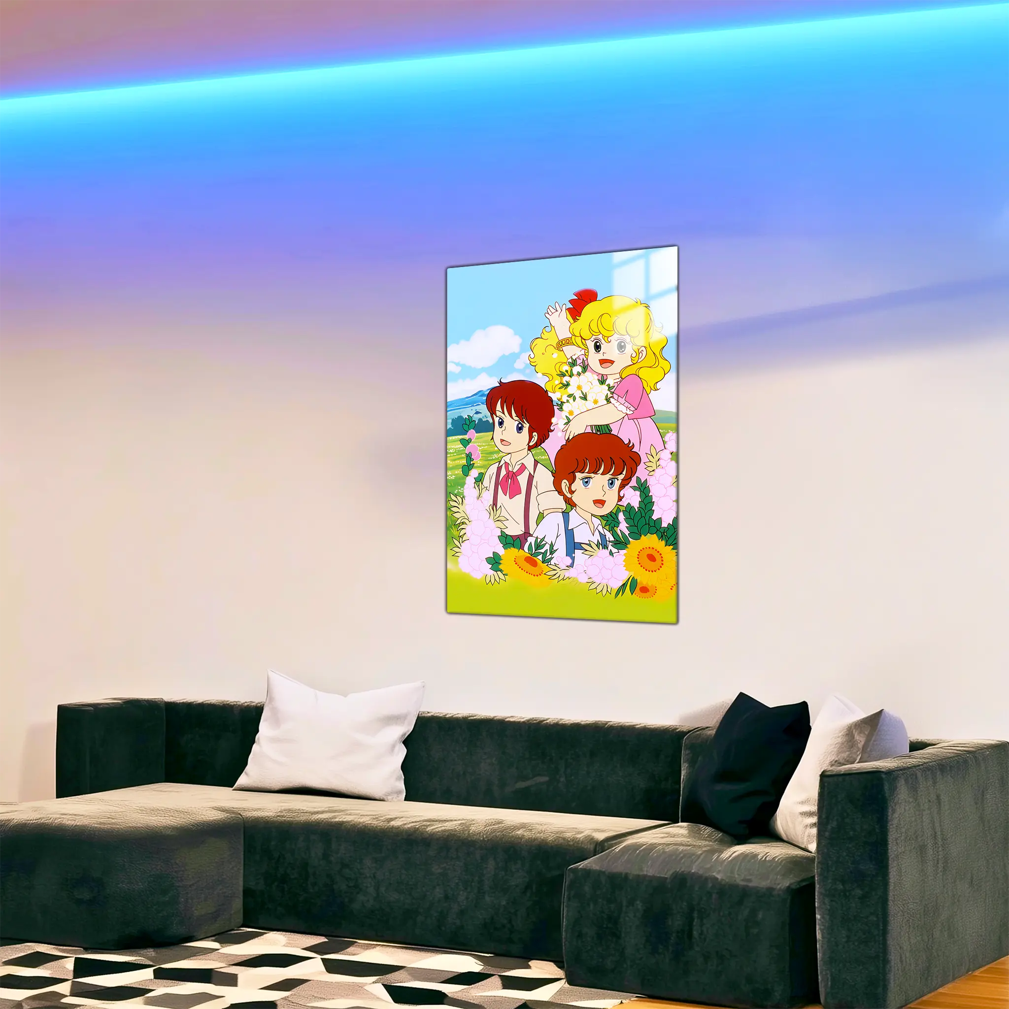 tableau-georgie-fleurie-dans-le-salon | DreamWay