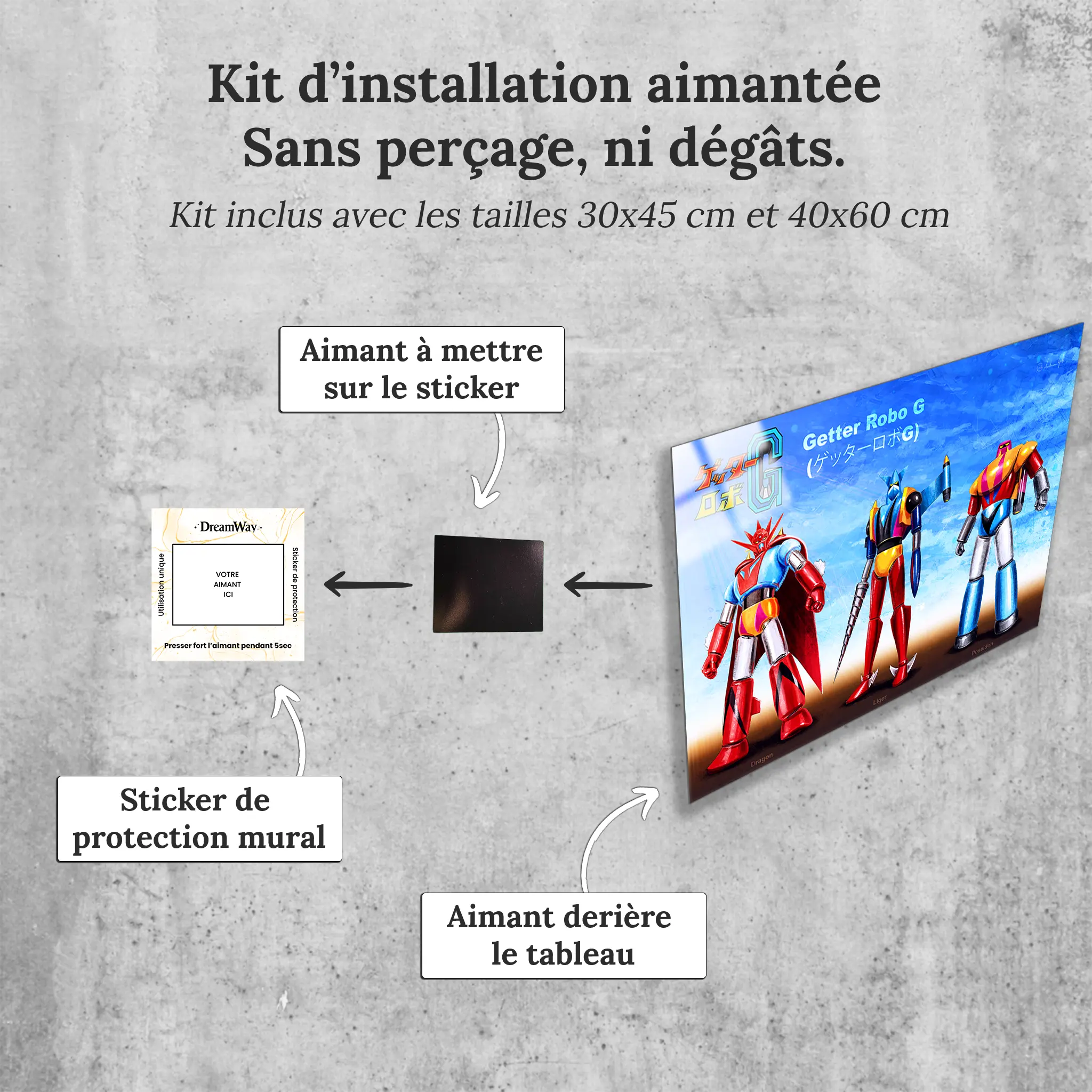 tableau-getter-g-dragon-liger-poseidon-avec-installation-aimantee | DreamWay