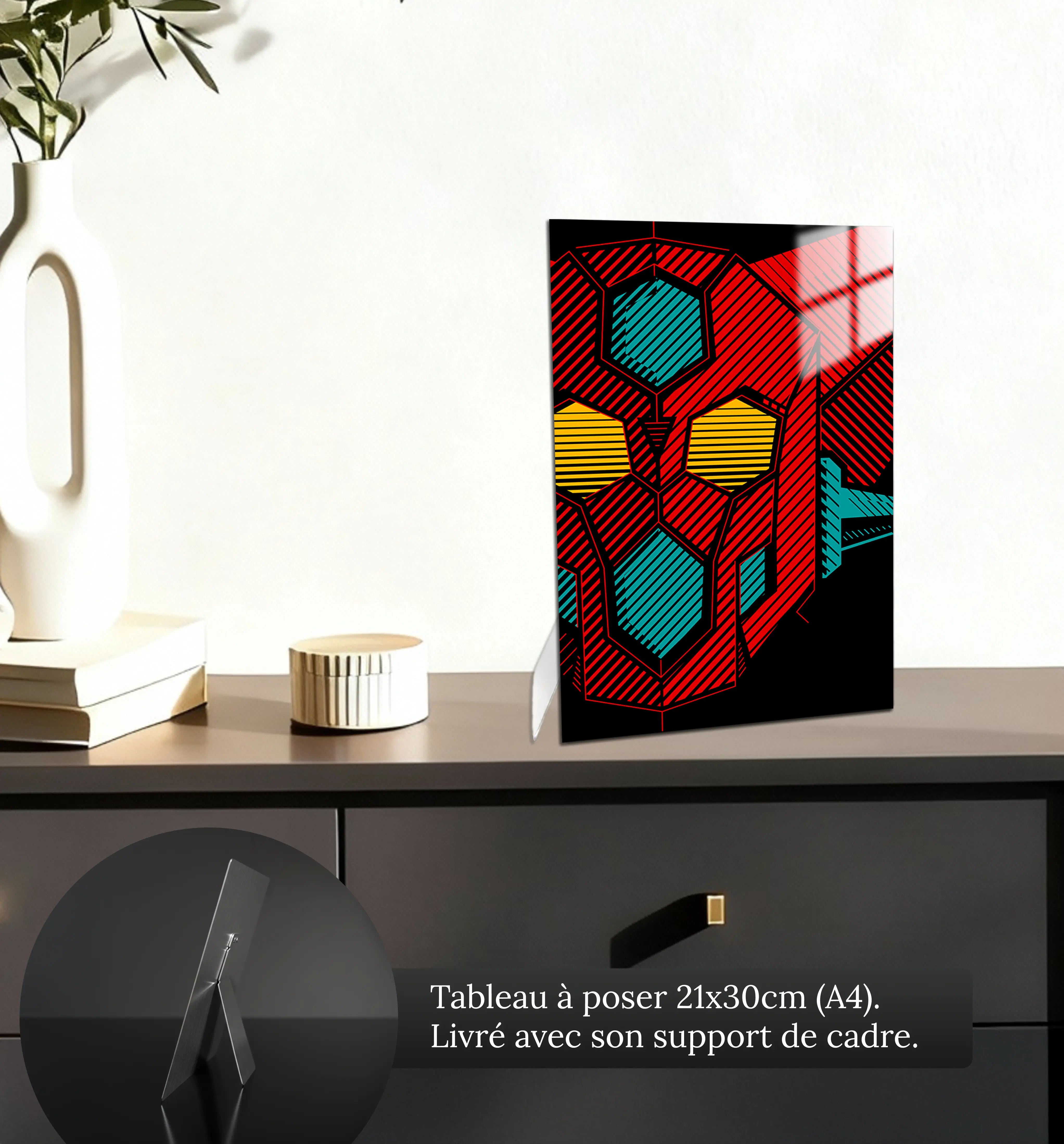 tableau-getter-visage-petit-format-a-poser-sur-meuble | DreamWay