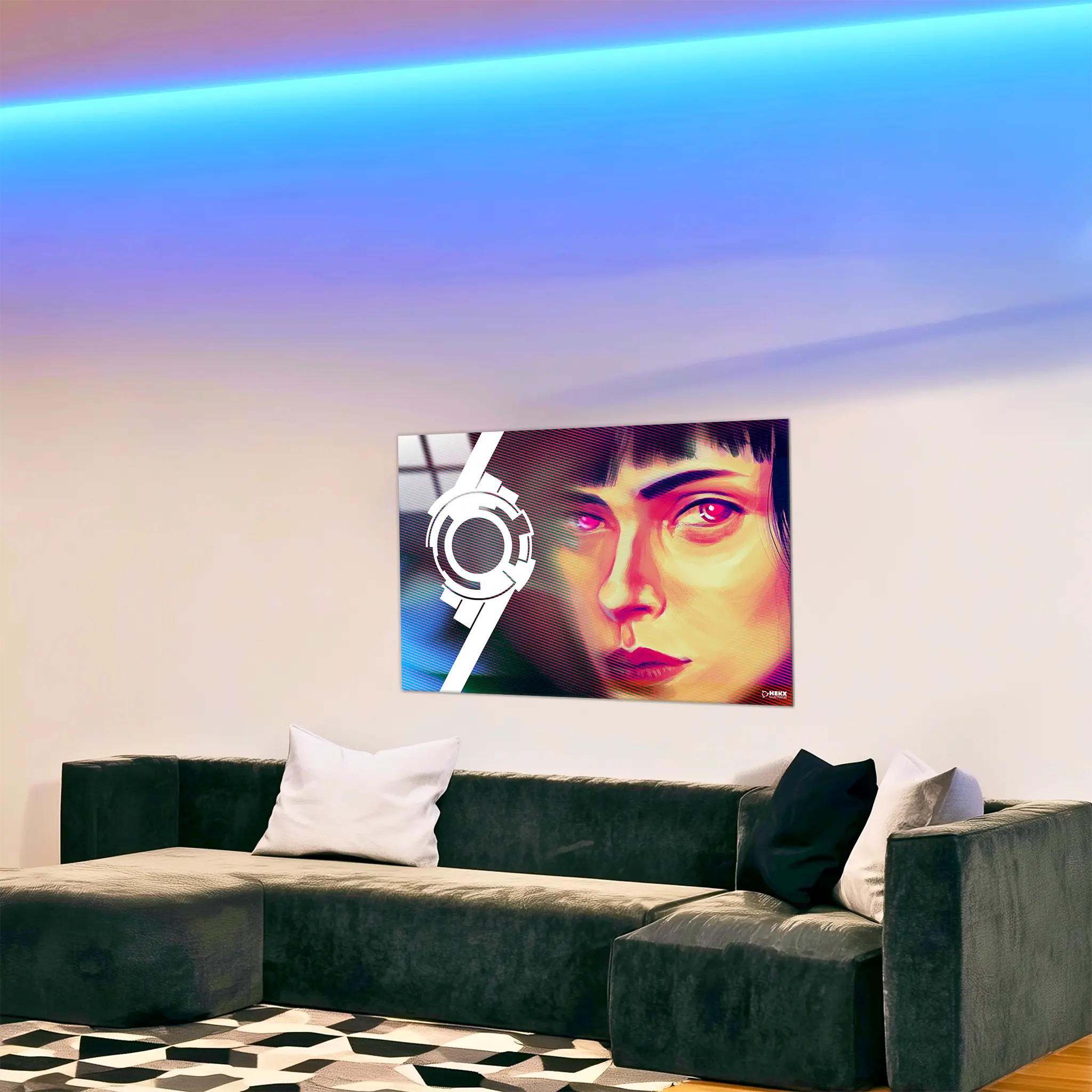 tableau-ghost-in-the-shell-kusanagi-dans-le-salon | DreamWay