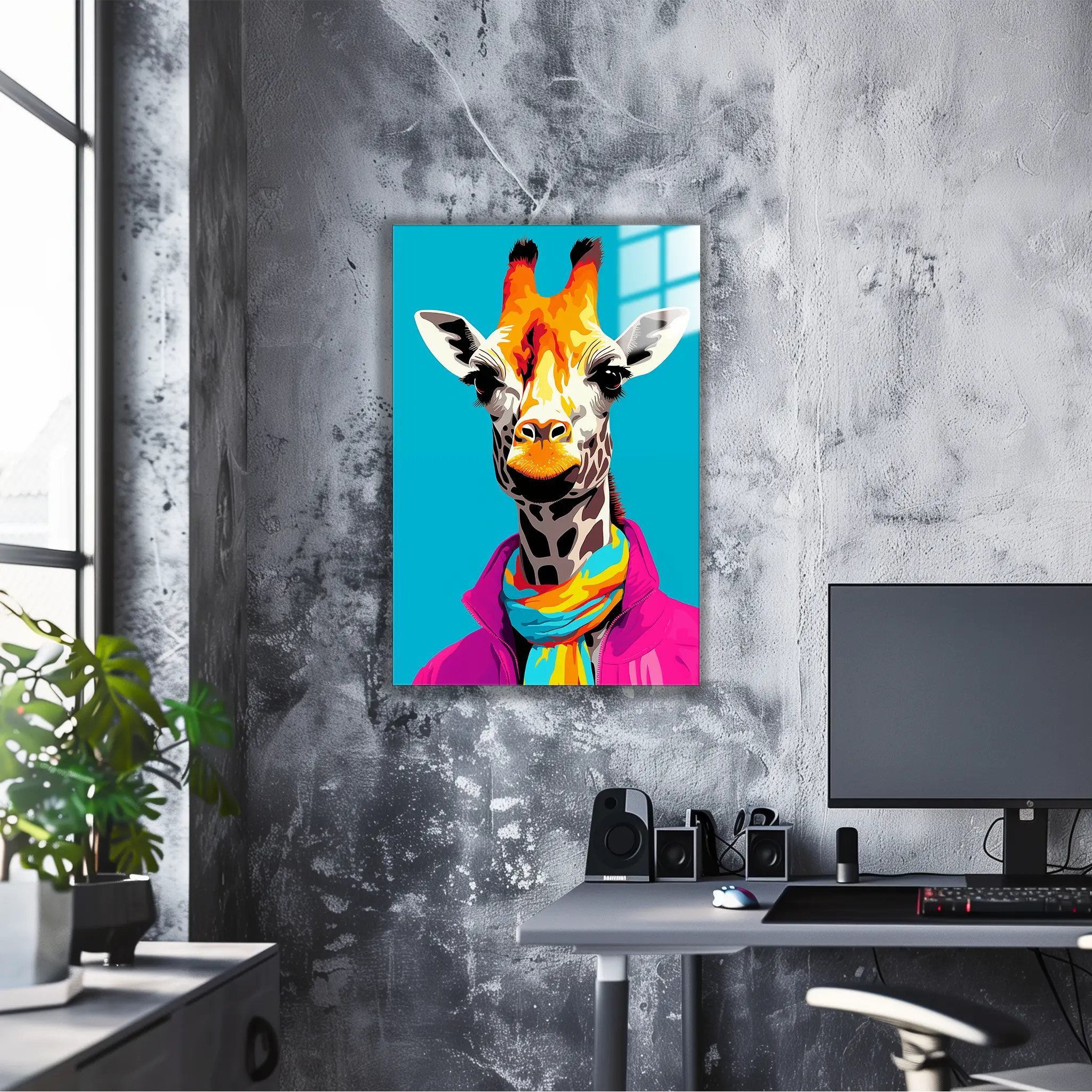 tableau-girafe-pop-art | DreamWay