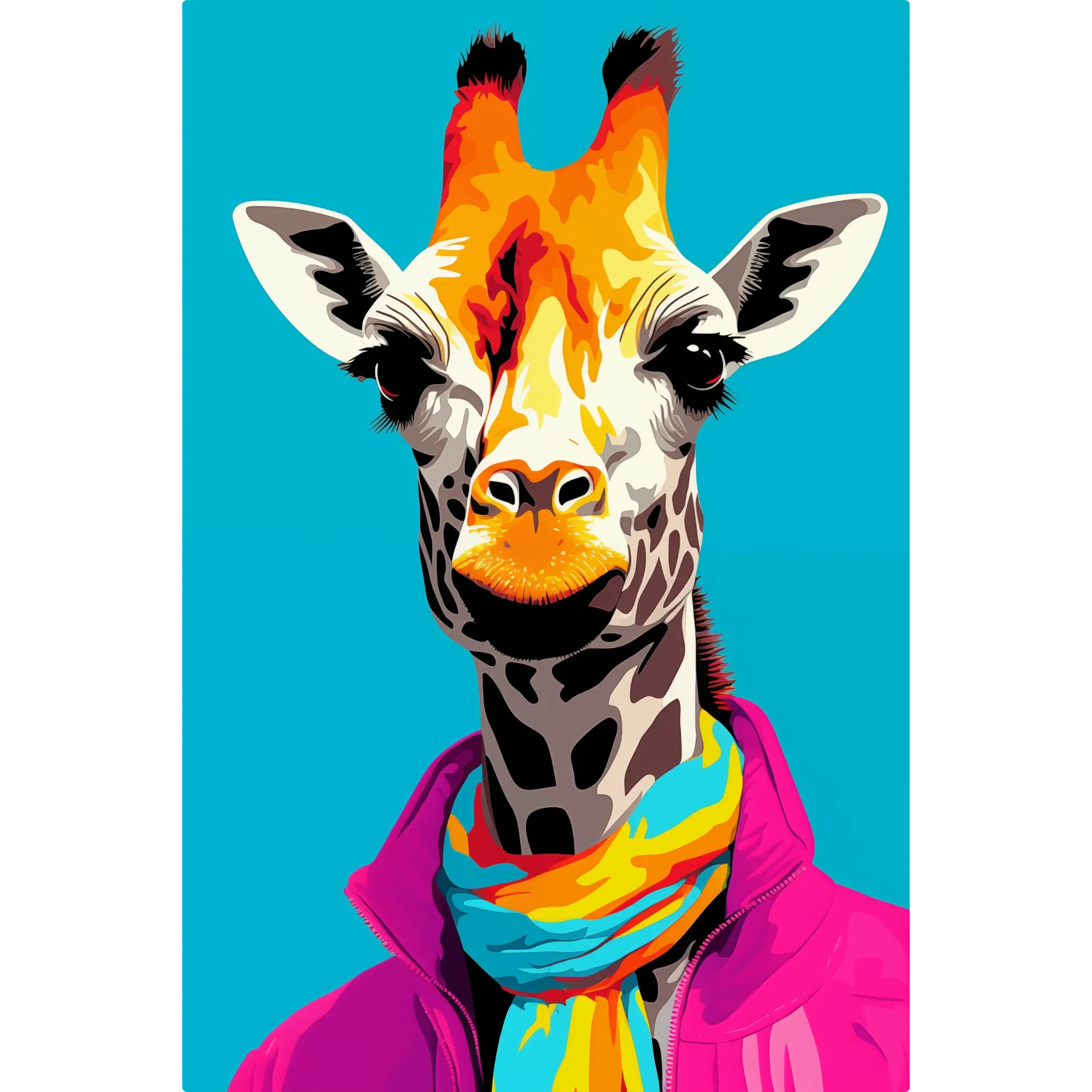 tableau-girafe-pop-art | DreamWay
