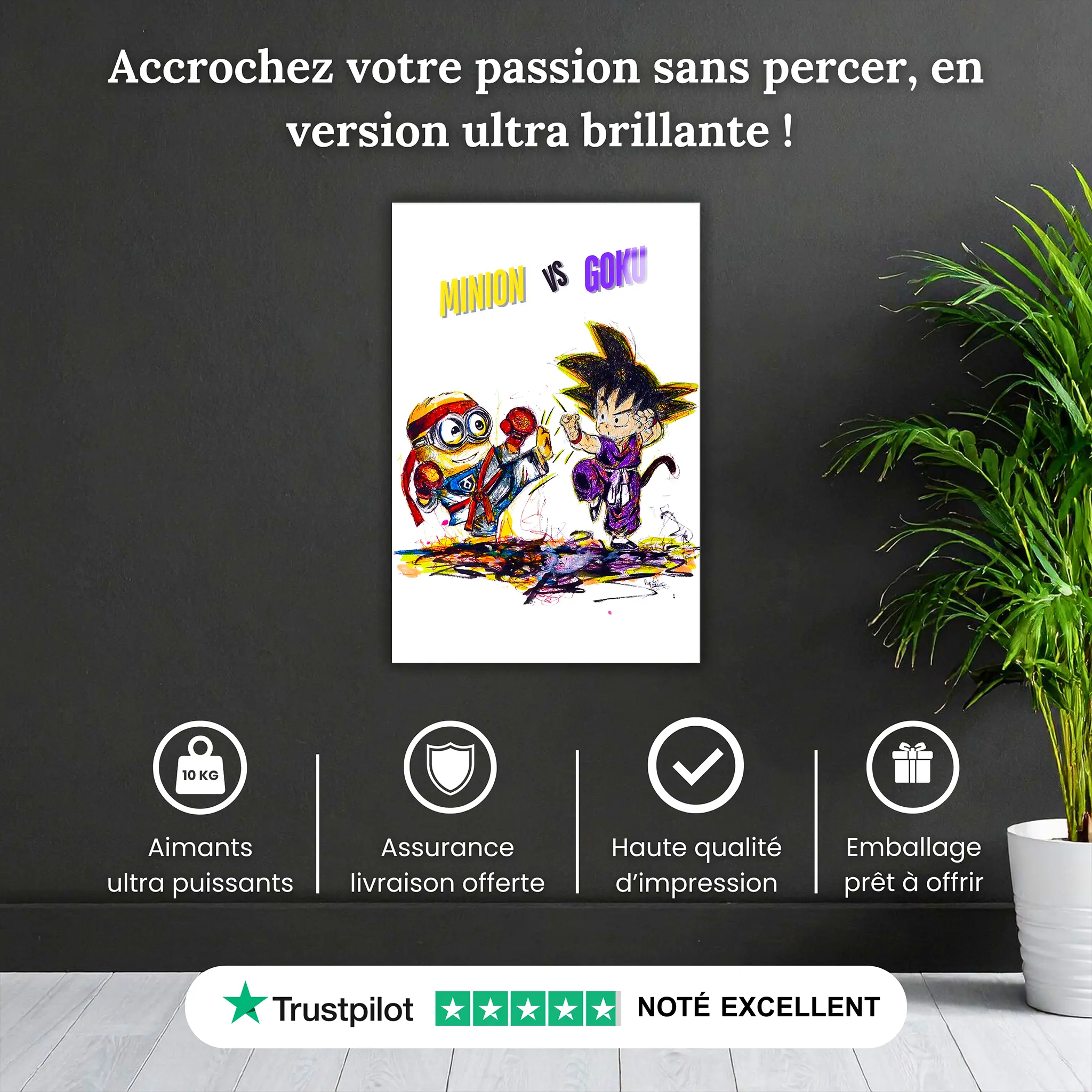 Tableau Goku Vs Minion