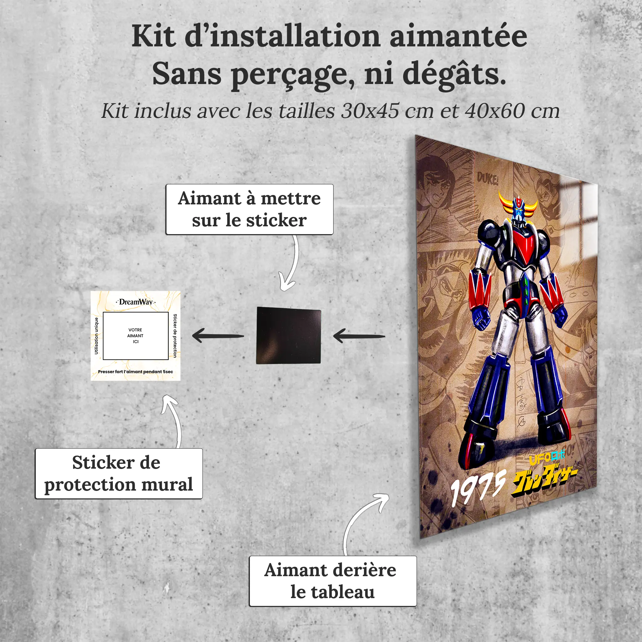 tableau-goldorak-1975-bd-avec-installation-aimantee | DreamWay