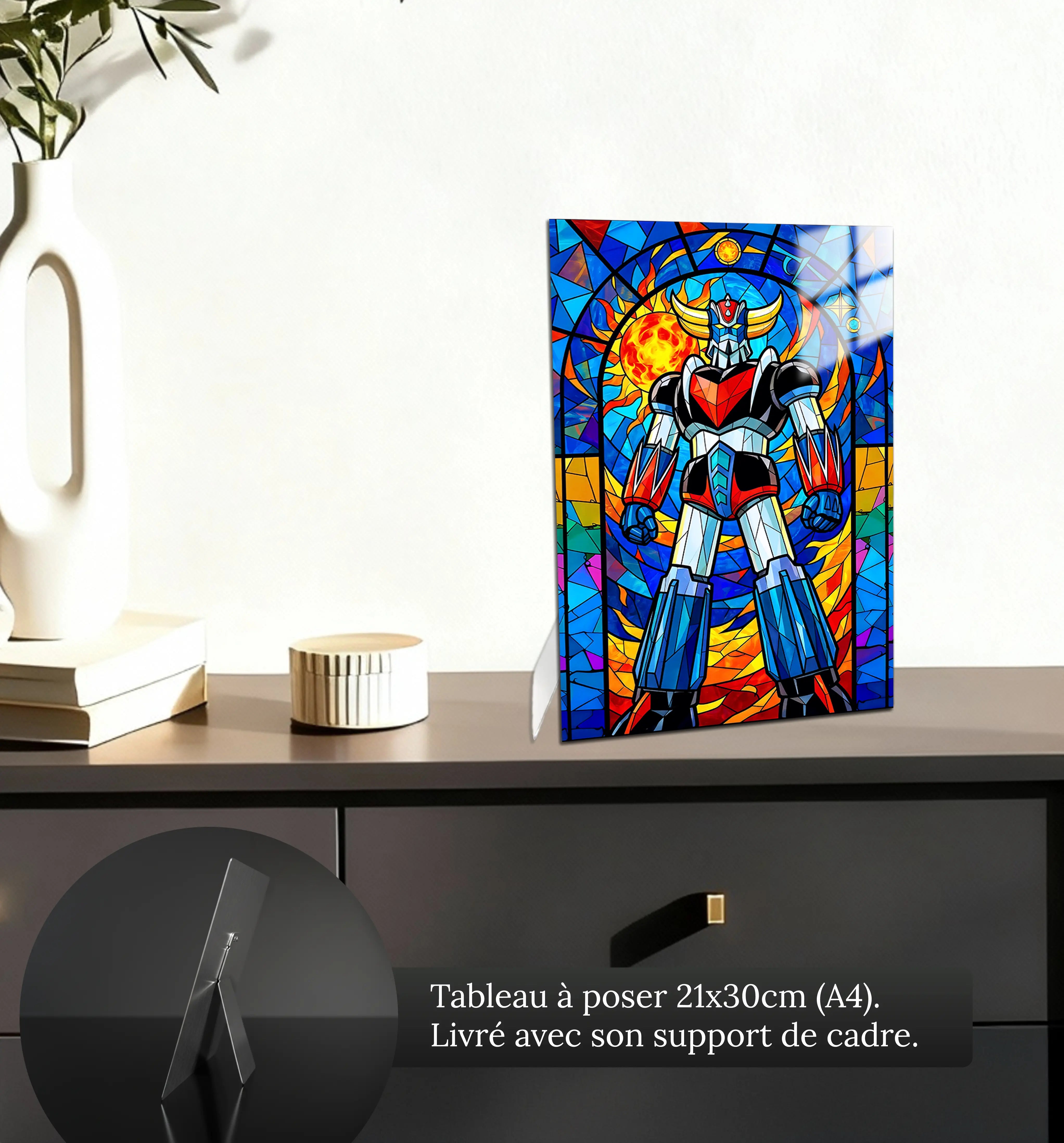 Tableau Goldorak 1975 Vitrail
