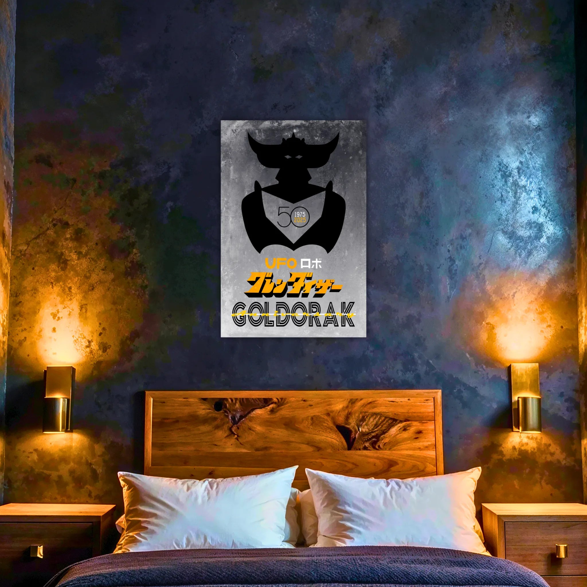 Tableau Goldorak 50 Ans Affiche Grise