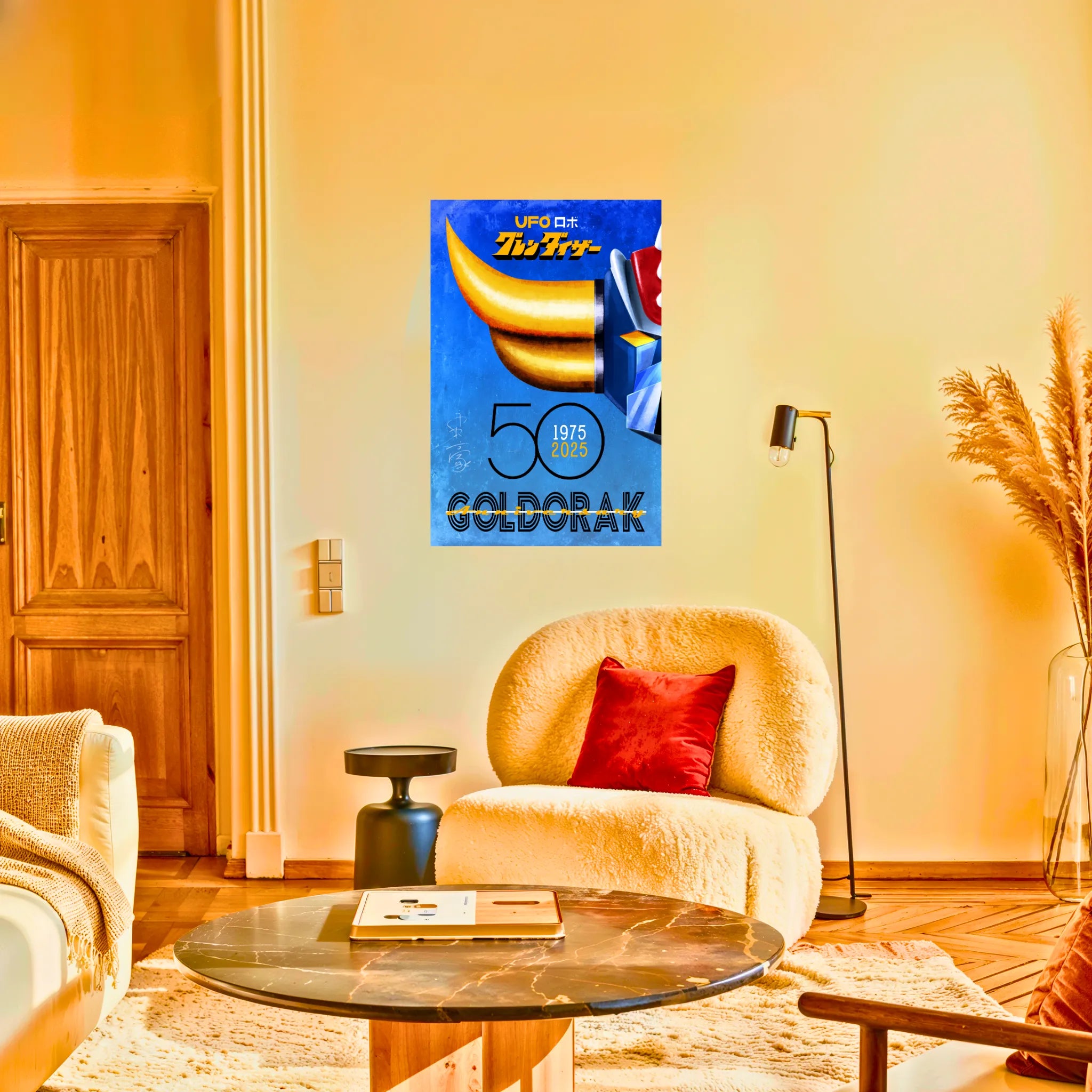 Tableau Goldorak 50 Ans Bleu