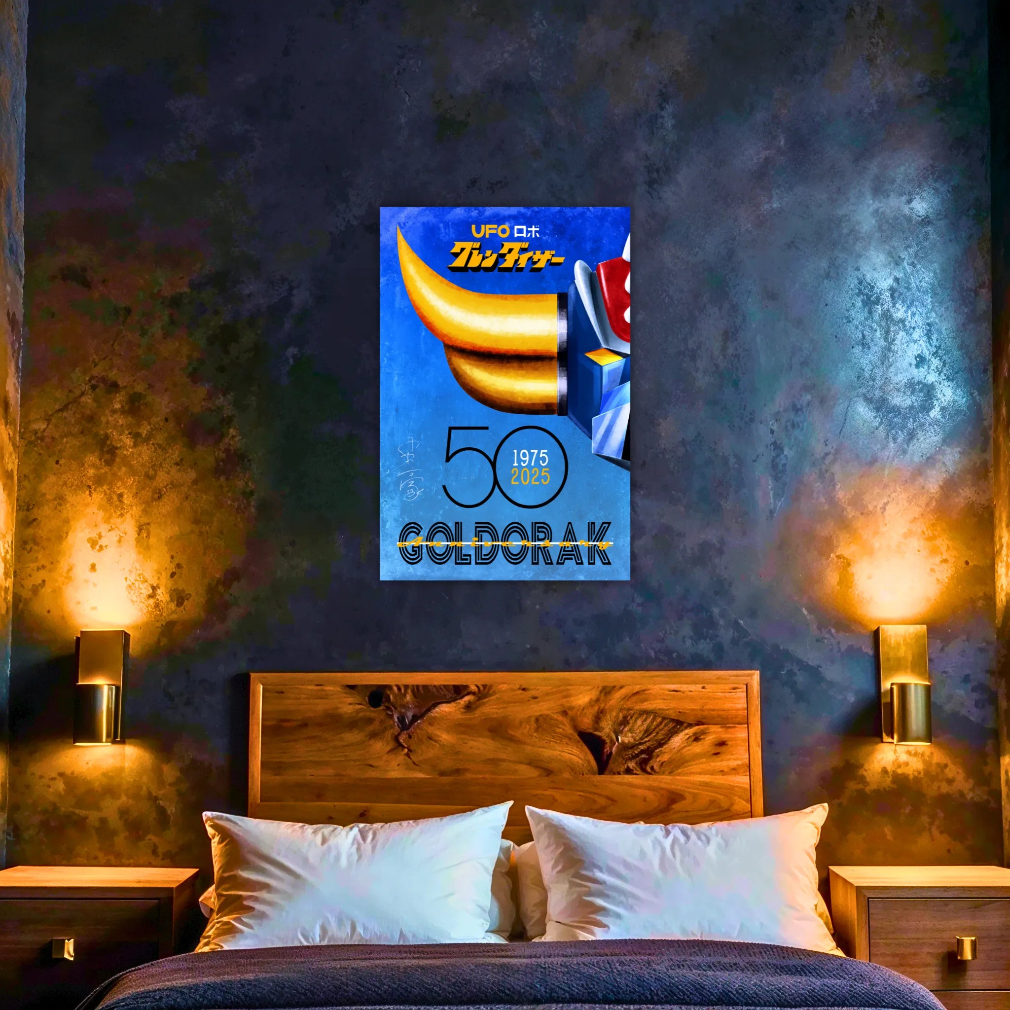 Tableau Goldorak 50 Ans Bleu