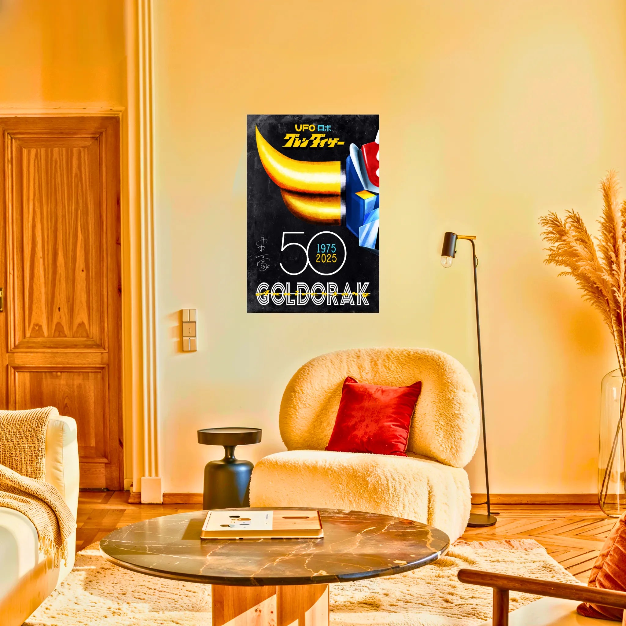 Tableau 50 Ans Goldorak Grise