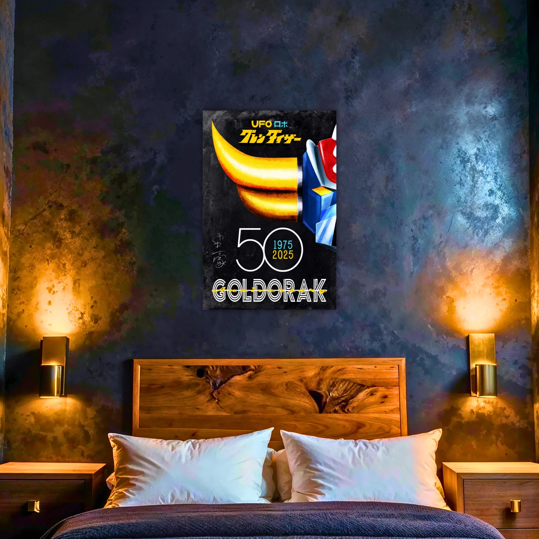 Tableau 50 Ans Goldorak Grise