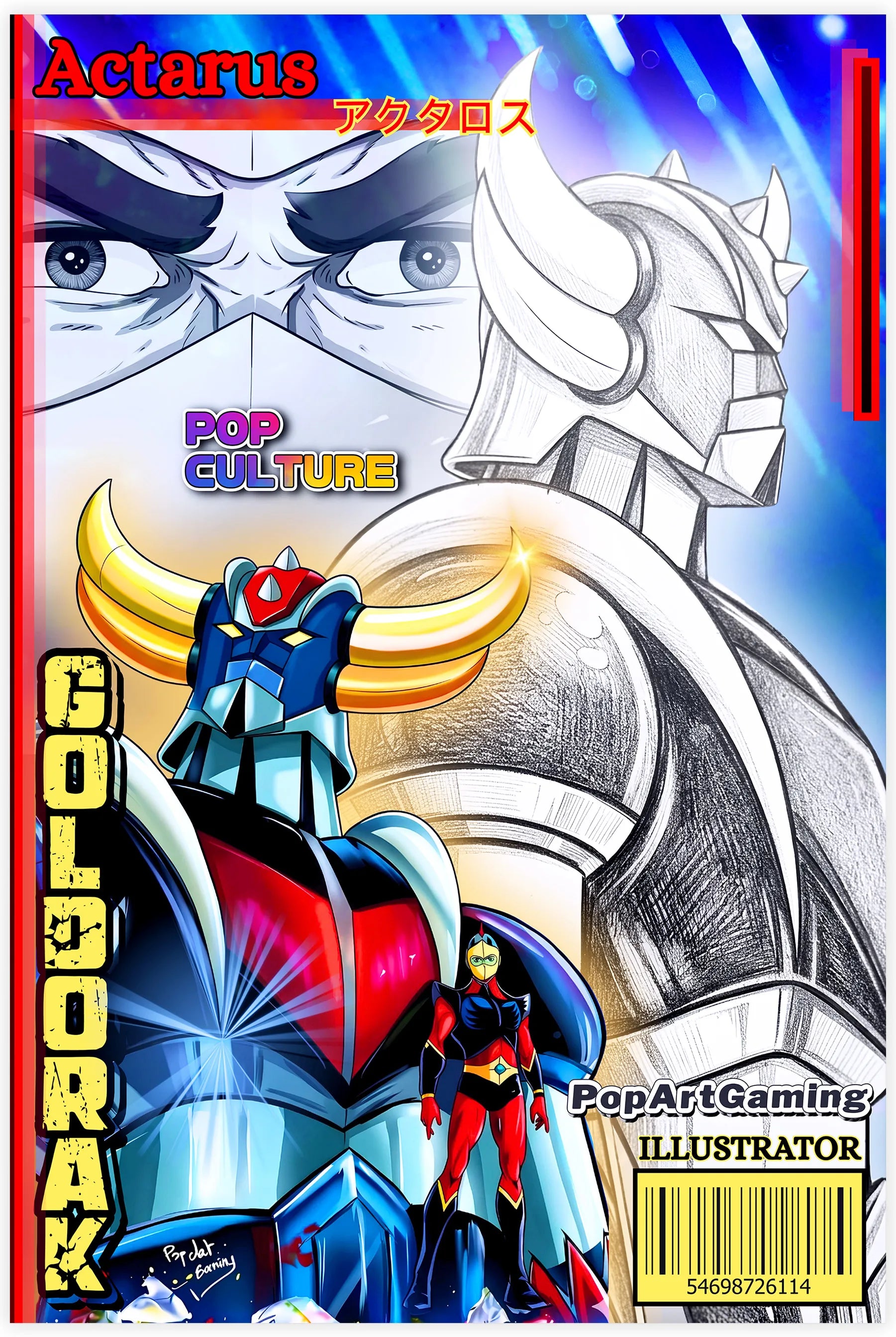 Tableau Goldorak Affiche BD