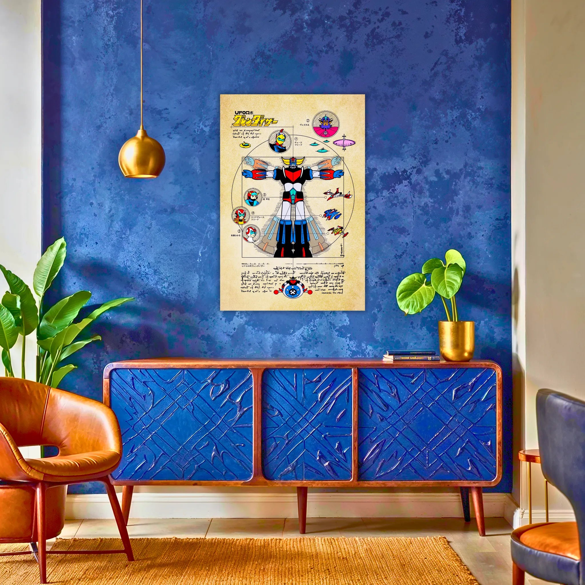 Tableau Goldorak Affiche Vintage