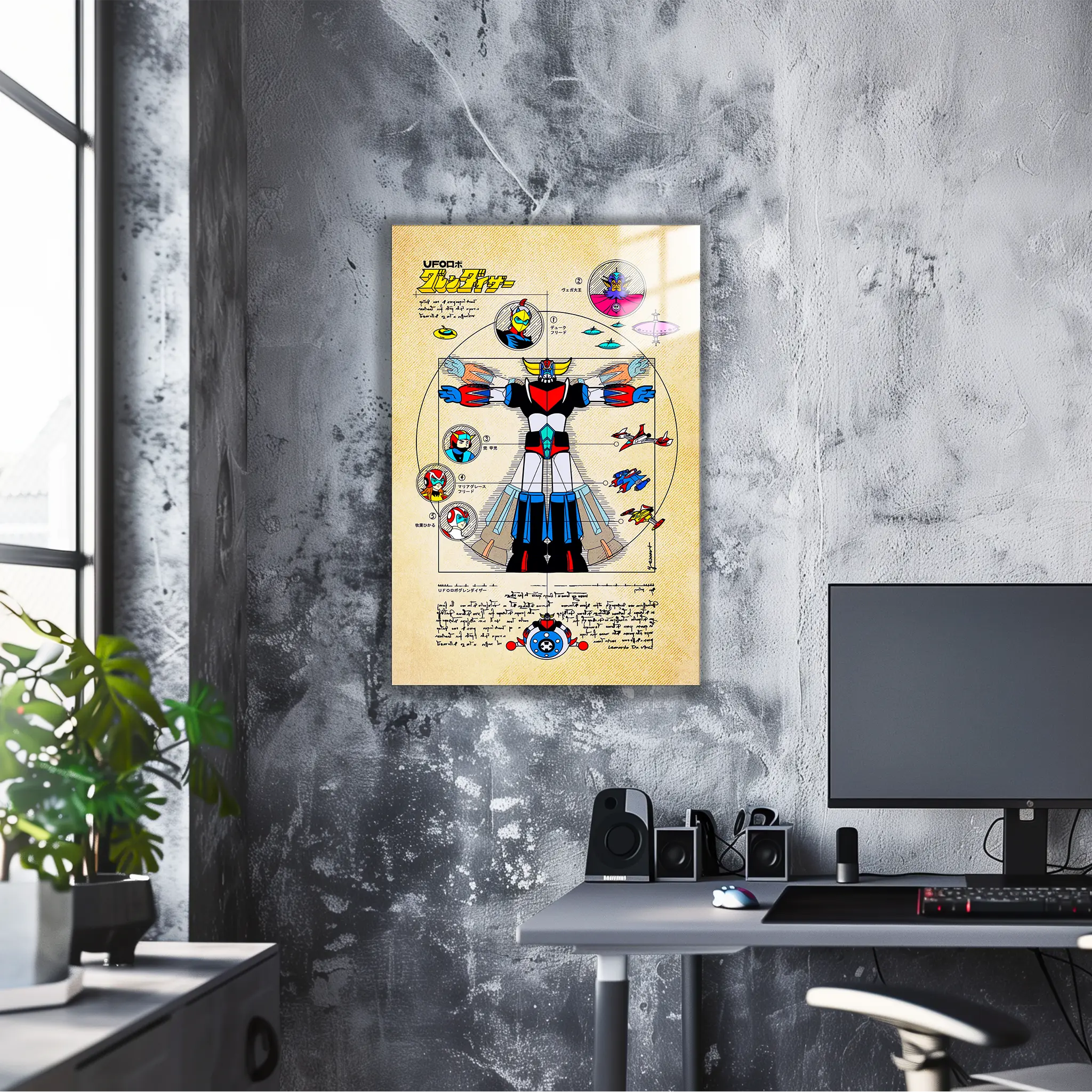 Tableau Goldorak Affiche Vintage