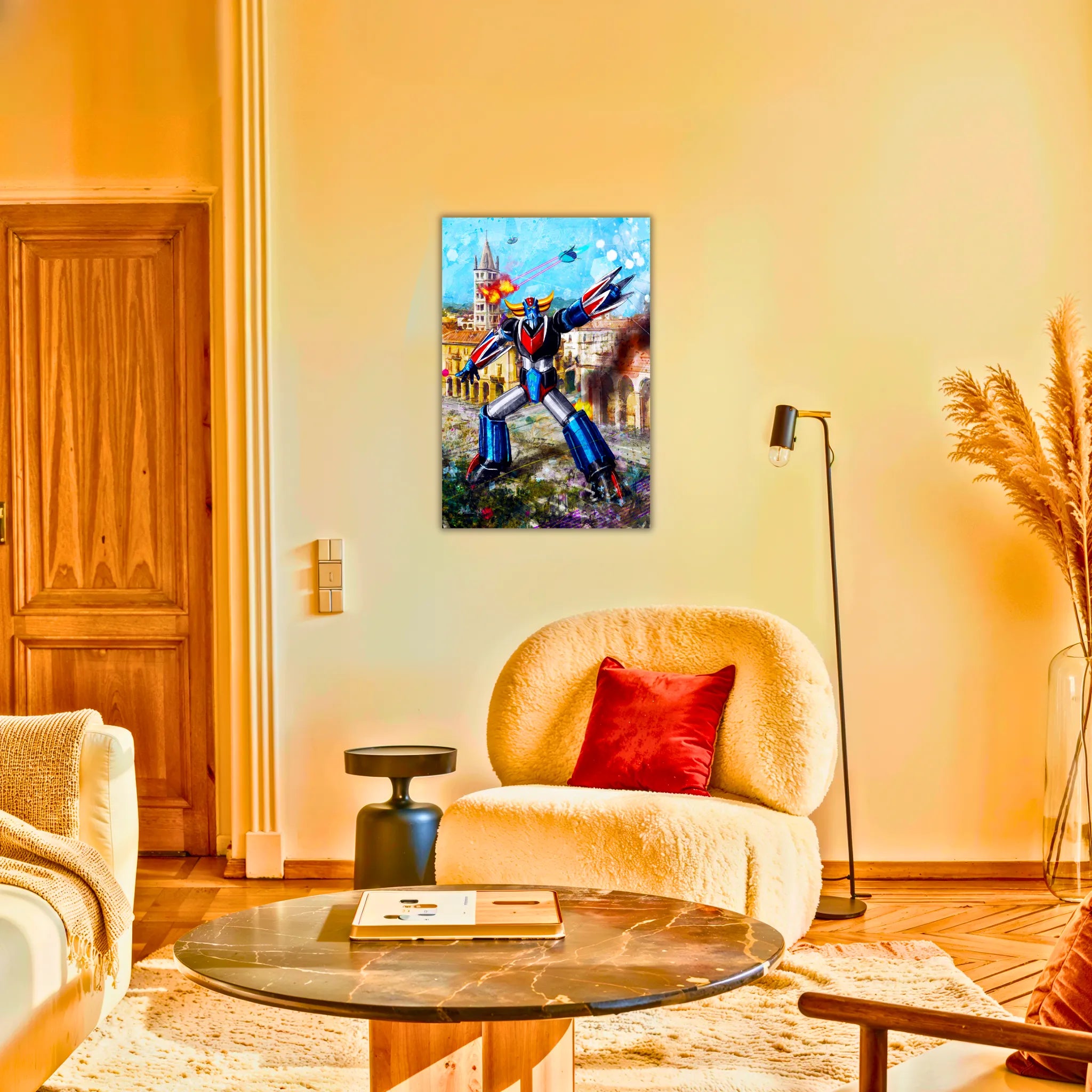 Tableau Goldorak Combat