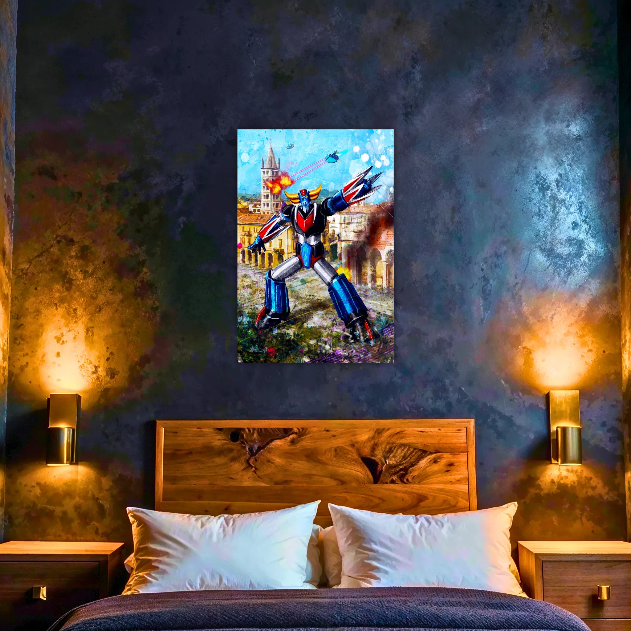 Tableau Goldorak Combat