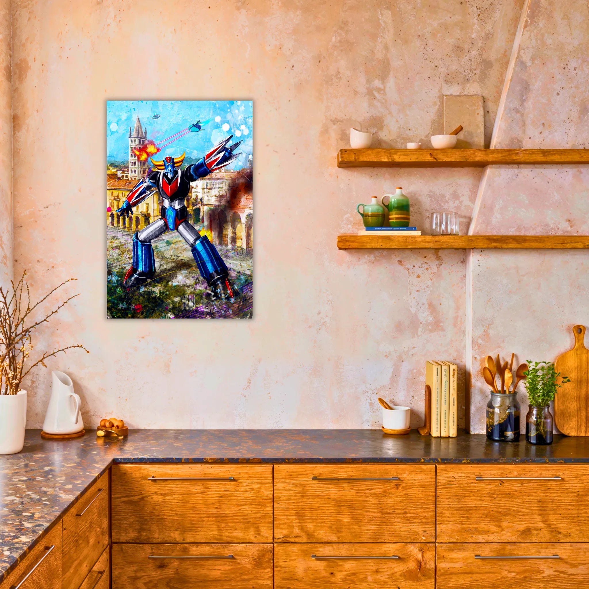 Tableau Goldorak Combat