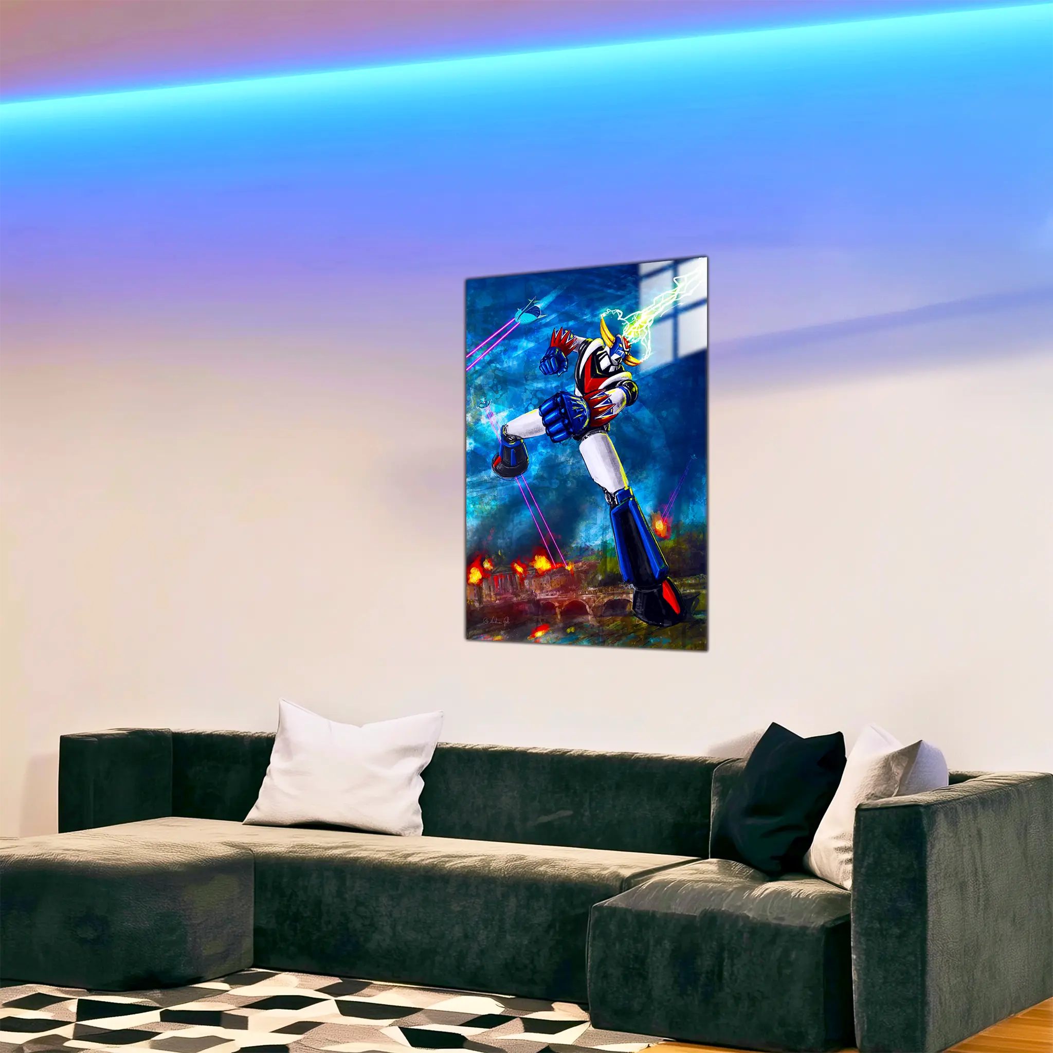 tableau-goldorak-coup-elcair-dans-le-salon | DreamWay