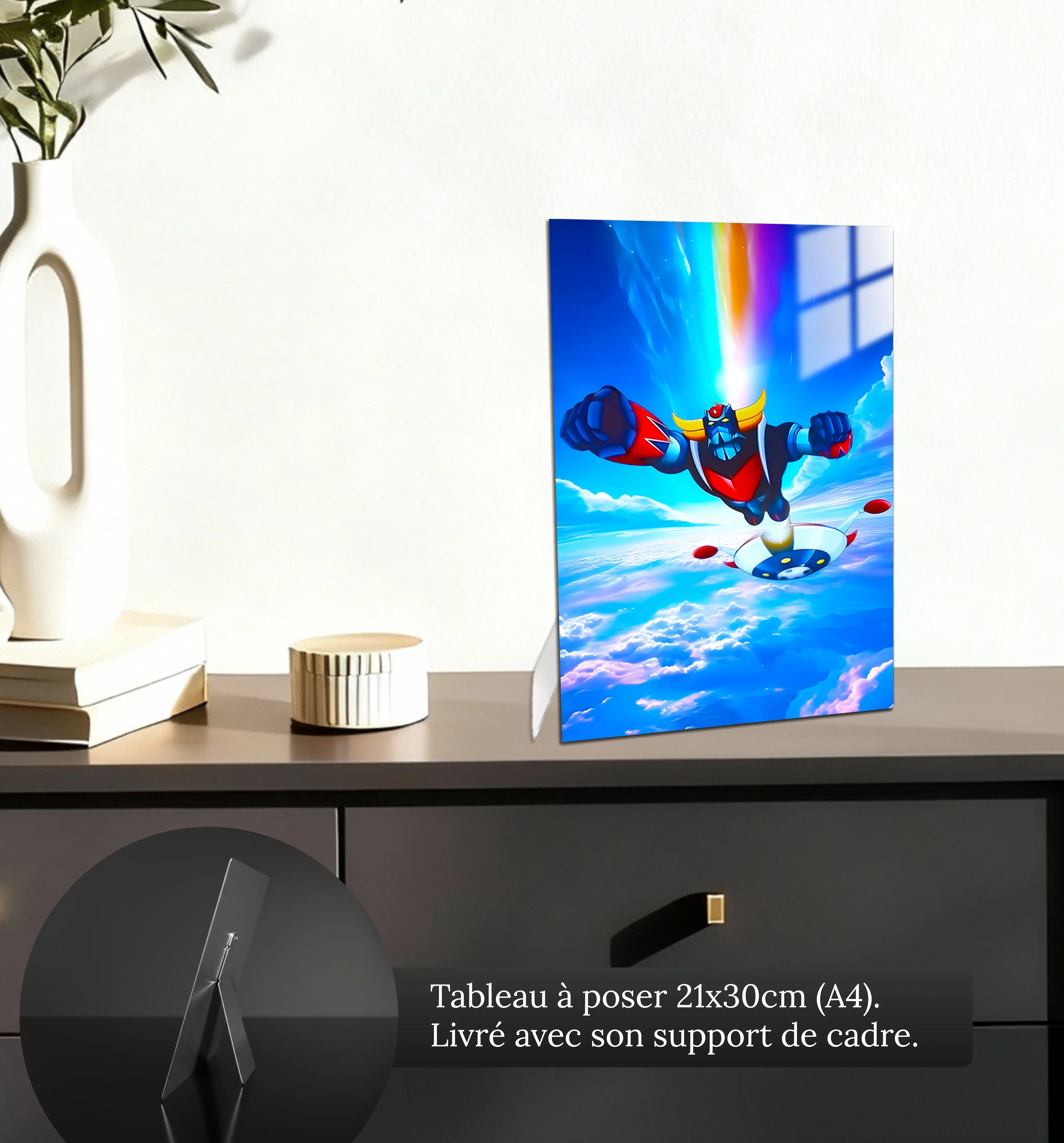tableau-goldorak-en-vol-petit-format-a-poser-sur-meuble | DreamWay