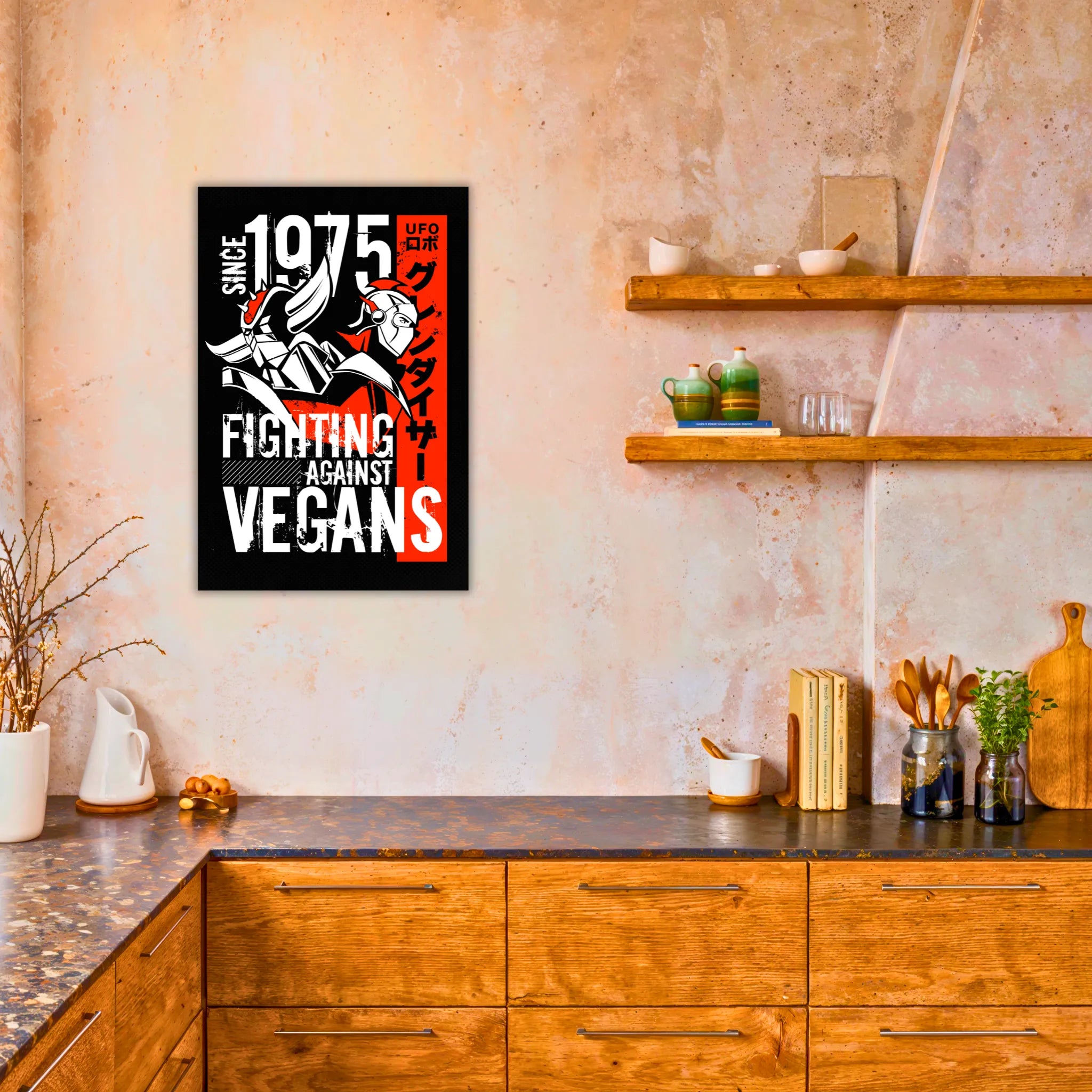 Tableau Goldorak Et Actarus Affiche Retro