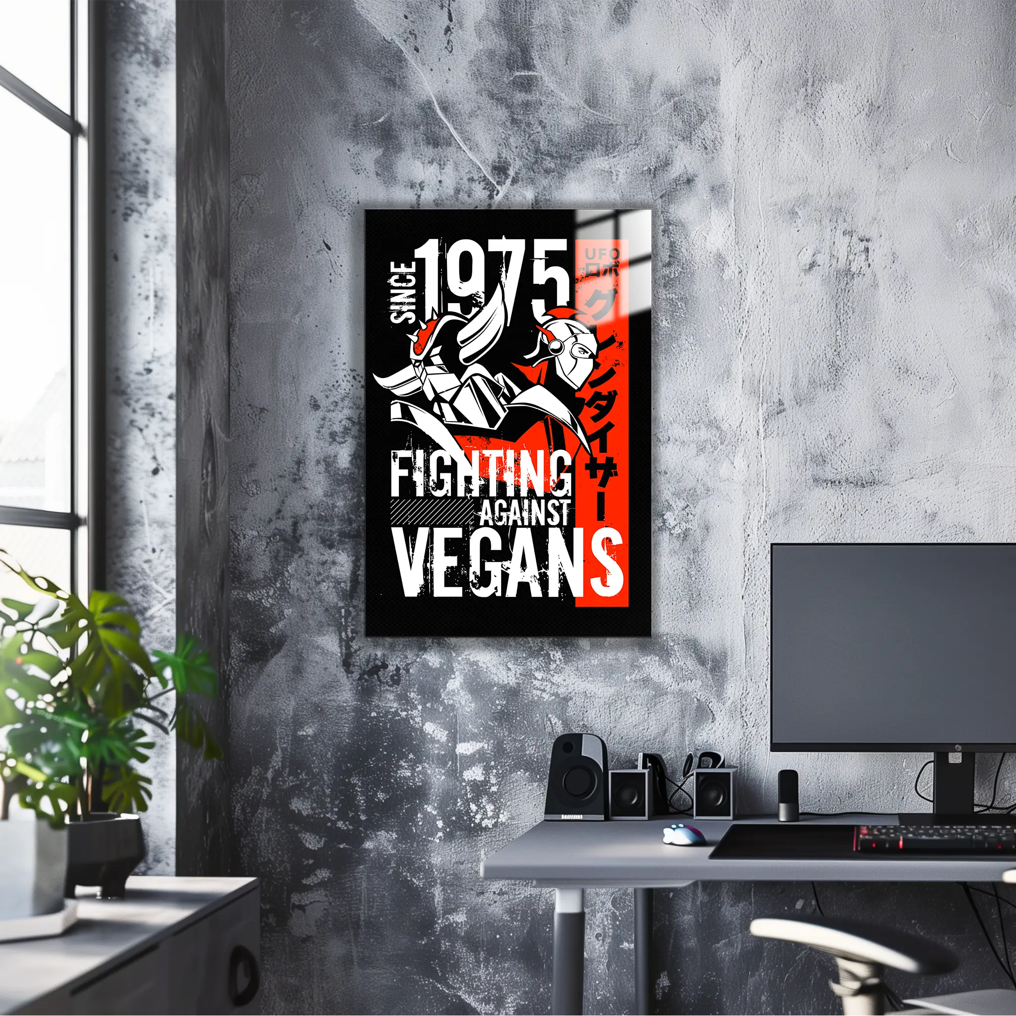 Tableau Goldorak Et Actarus Affiche Retro