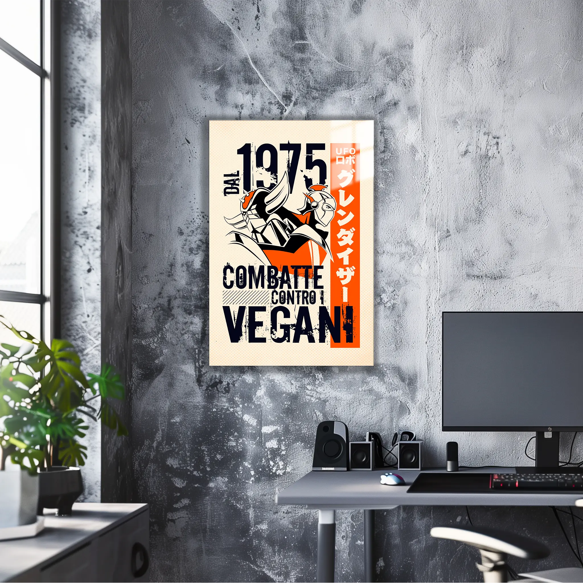 Tableau Goldorak Et Actarus Affiche Rétro Italienne